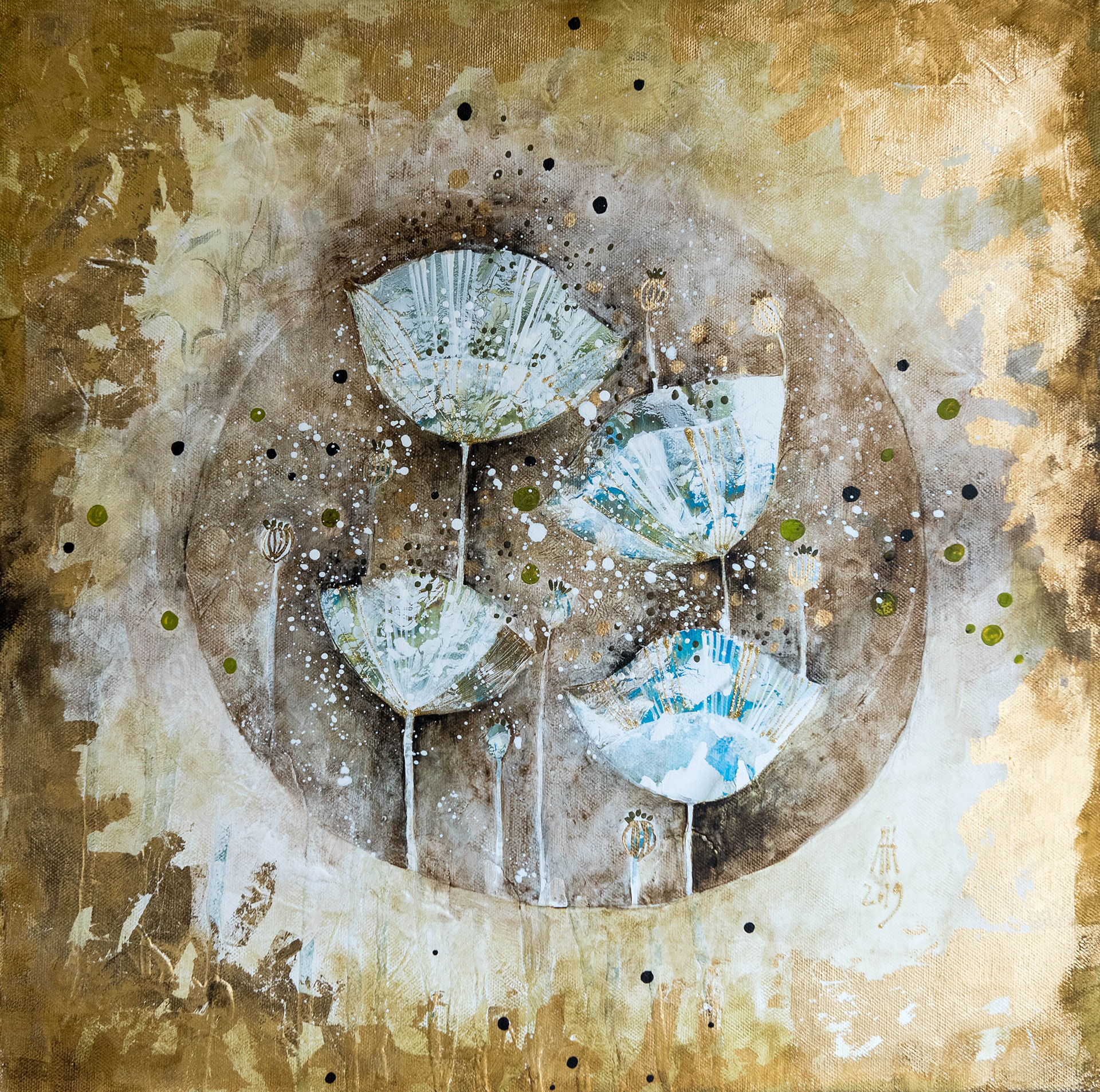 Gold 2019 acrylic/canvas 50cm/50cm