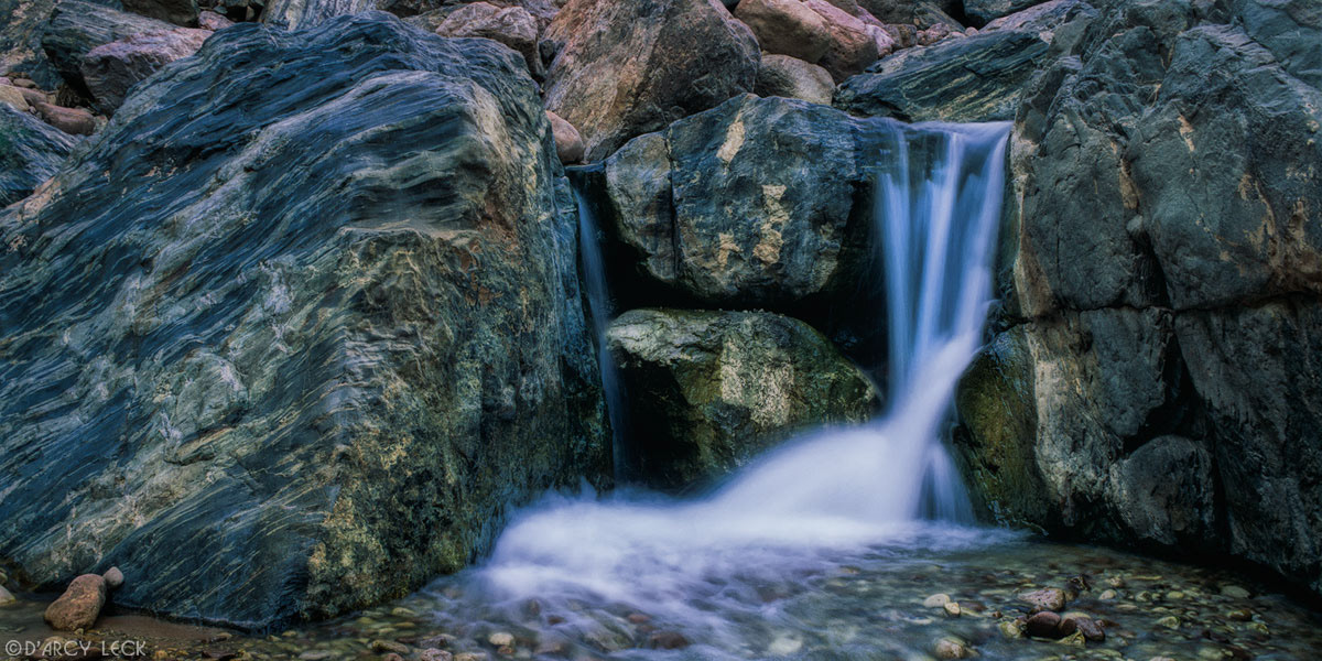 Waterfall on Crystal Creek in Crystal Canyon near the Colorado River in the Grand Canyon