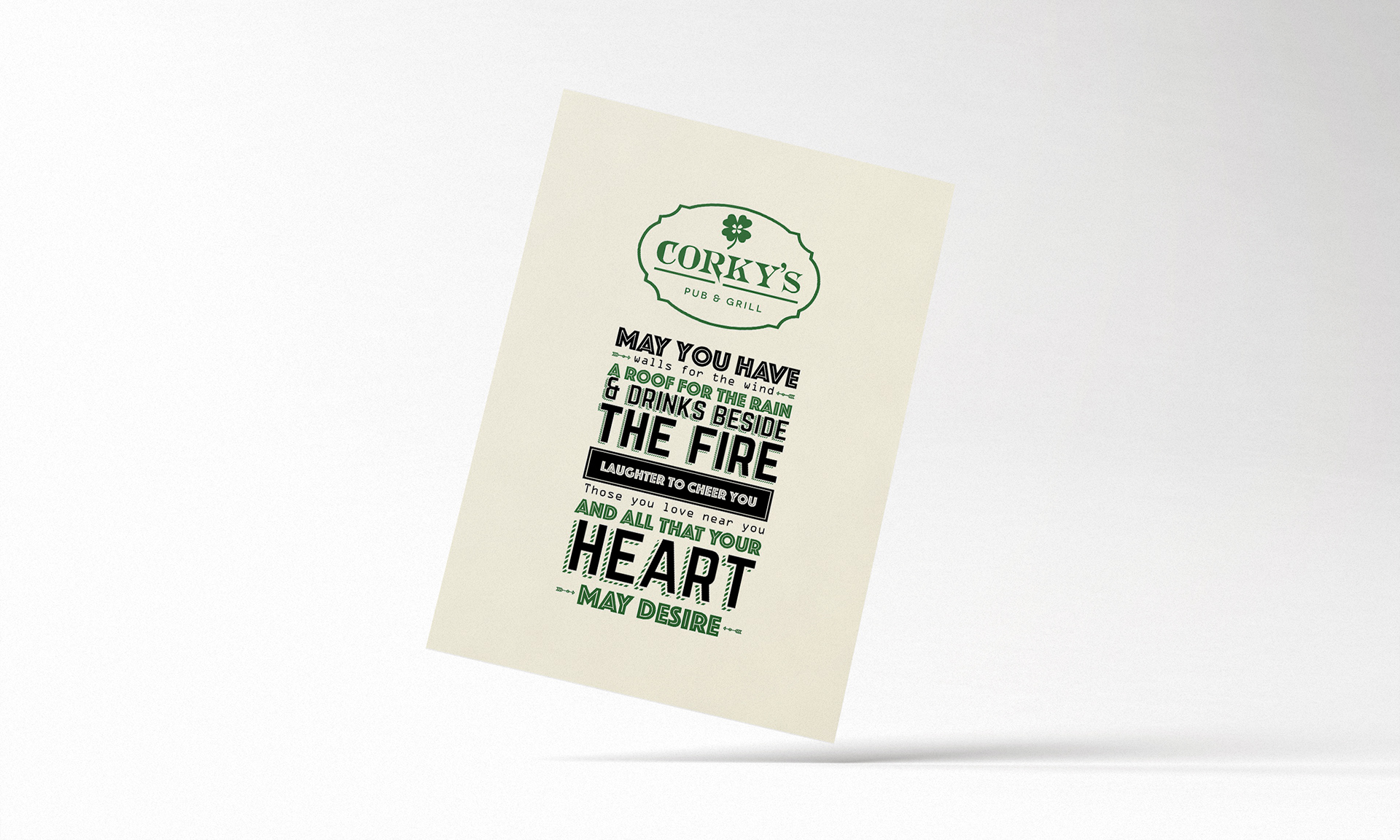 Ellement Designs Corkys Menu Design