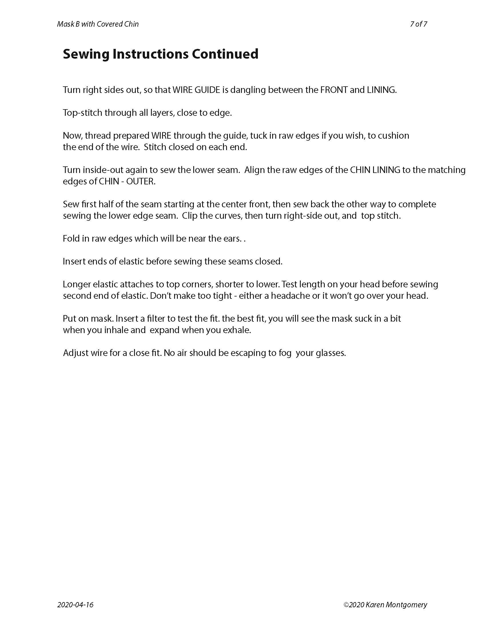 Instructions Page 3