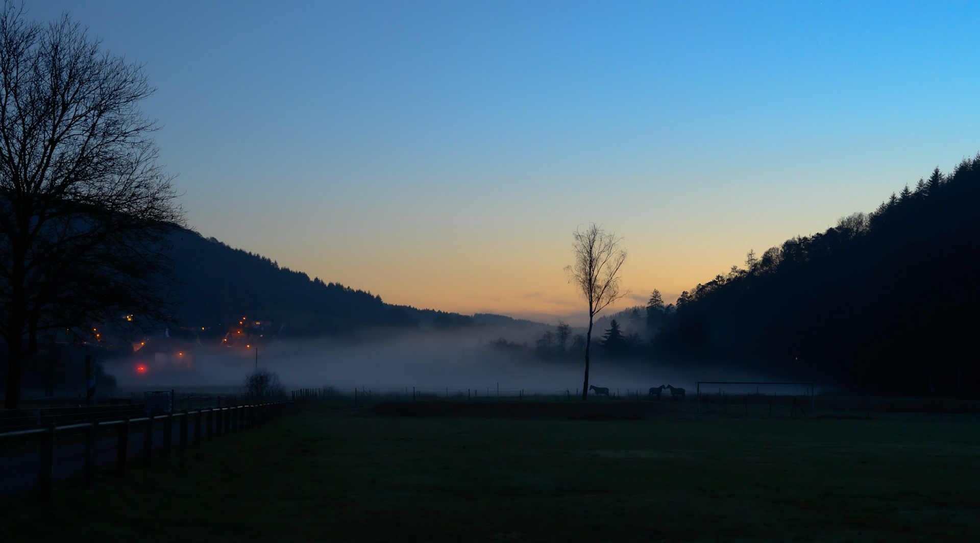 Sonnenuntergang in Isselbach