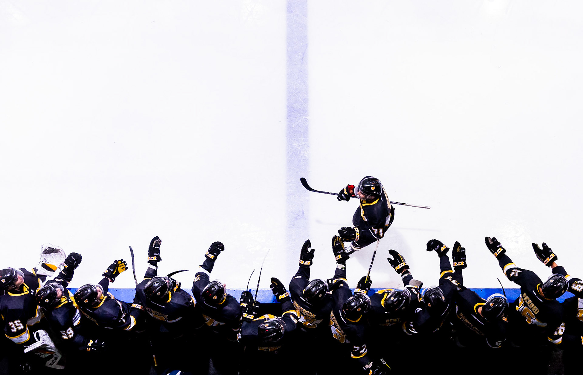 1/11/2019 : AUS Men's Hockey - Dalhousie Tigers vs UNB Reds at the Halifax Forum in Halifax, Nova Scotia. Trevor MacMillan/TrevorMacMillanPhotography