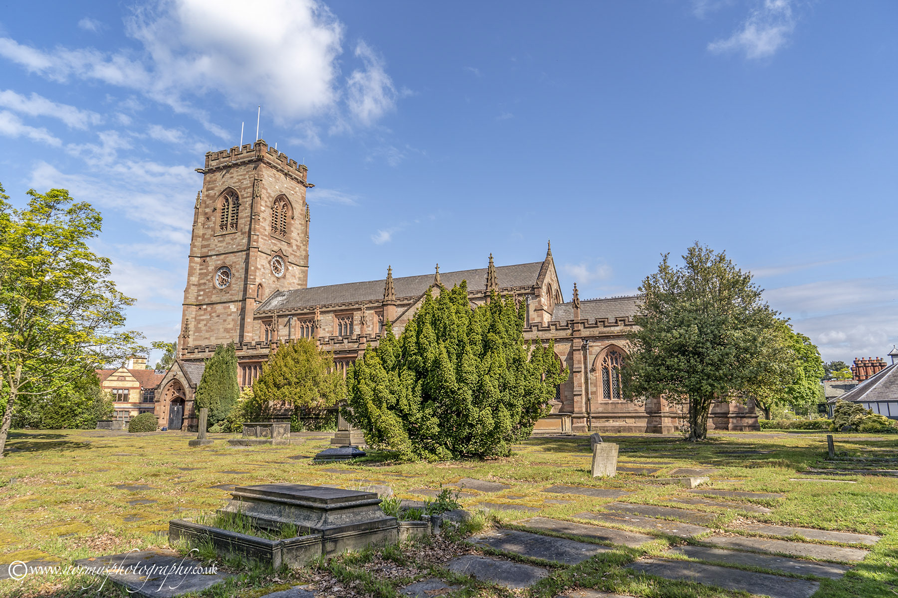 Bowdon Church rear view