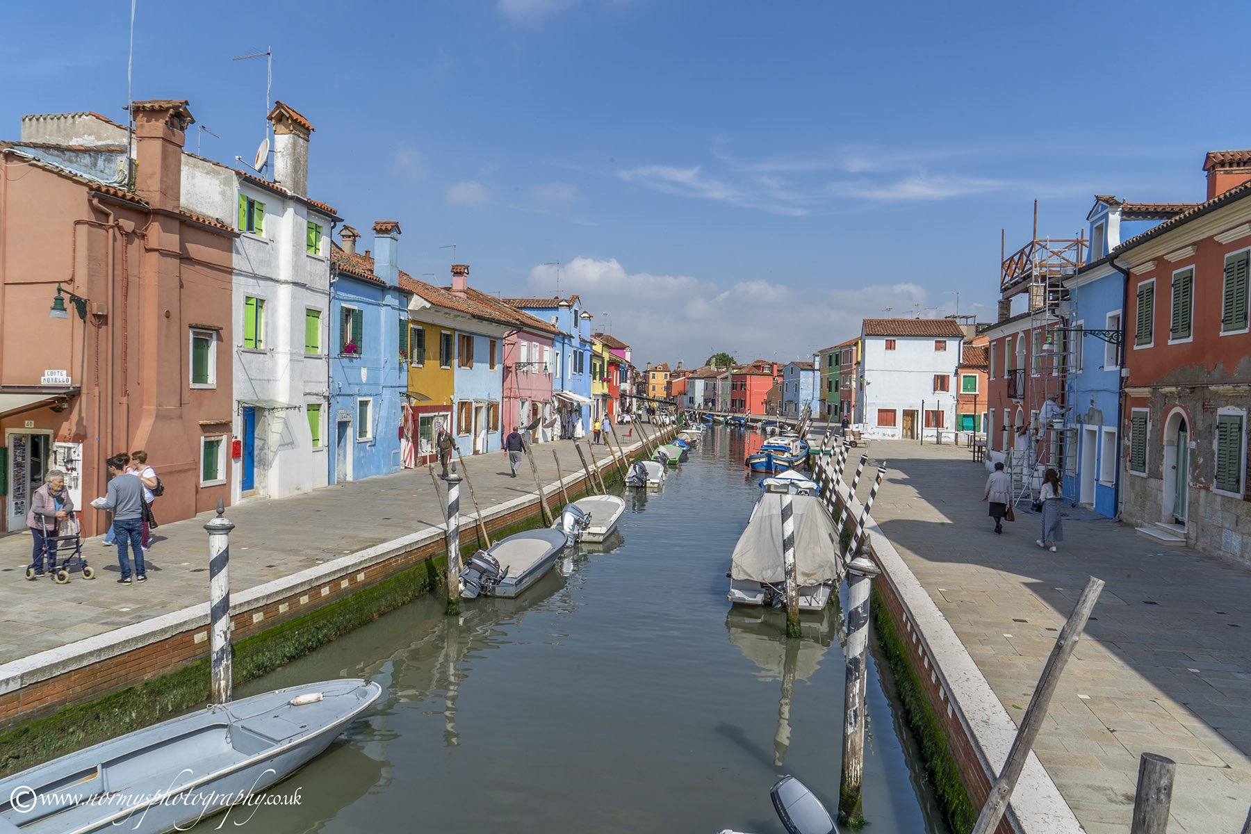 Wider canal.