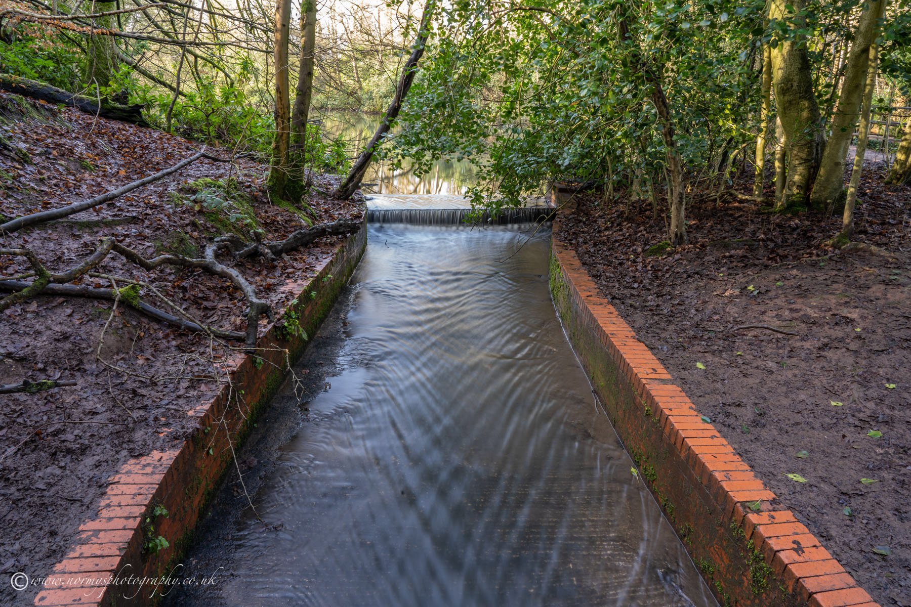 Running down the sluice