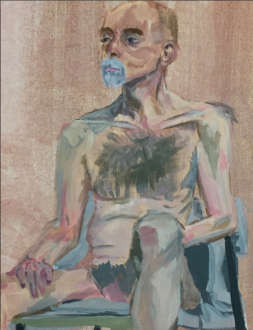 3 Hour life painting - 2018 - Acrylic on canvas
