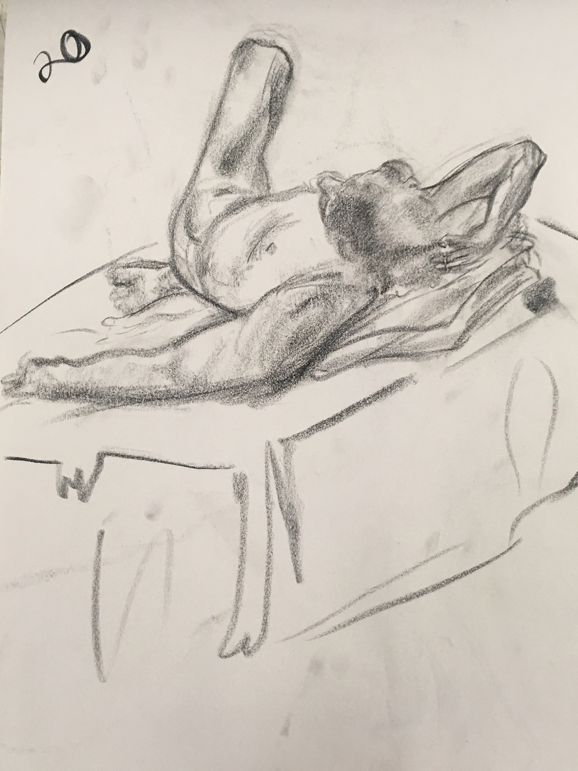 20 Minute life drawing - 2017 - Charcoal