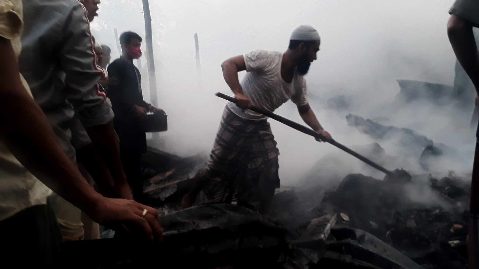 Md. Zubair - fire in Kutupalong