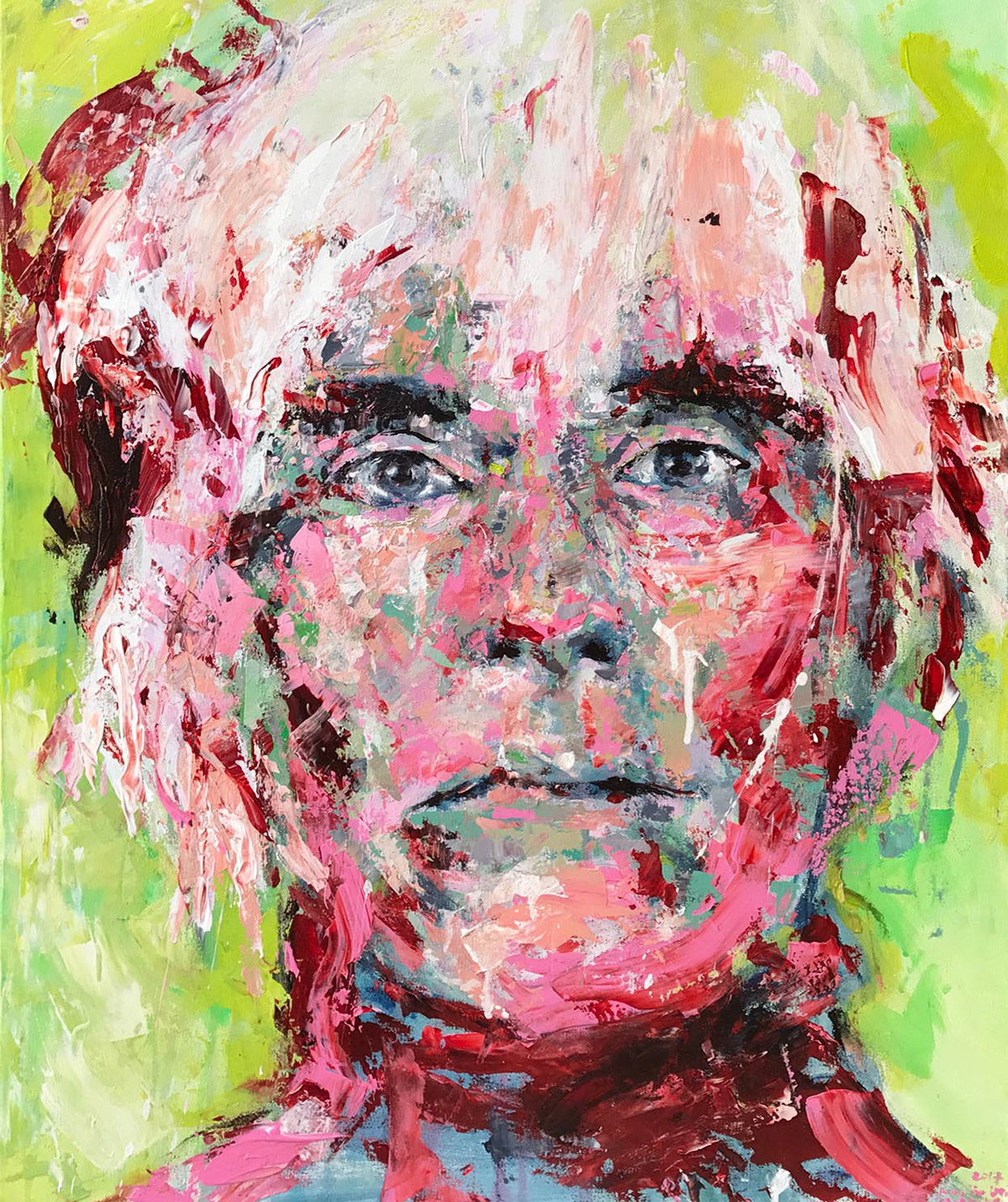 Jean-Baptiste Bordet - Andy Warhol (2017, acrylic)