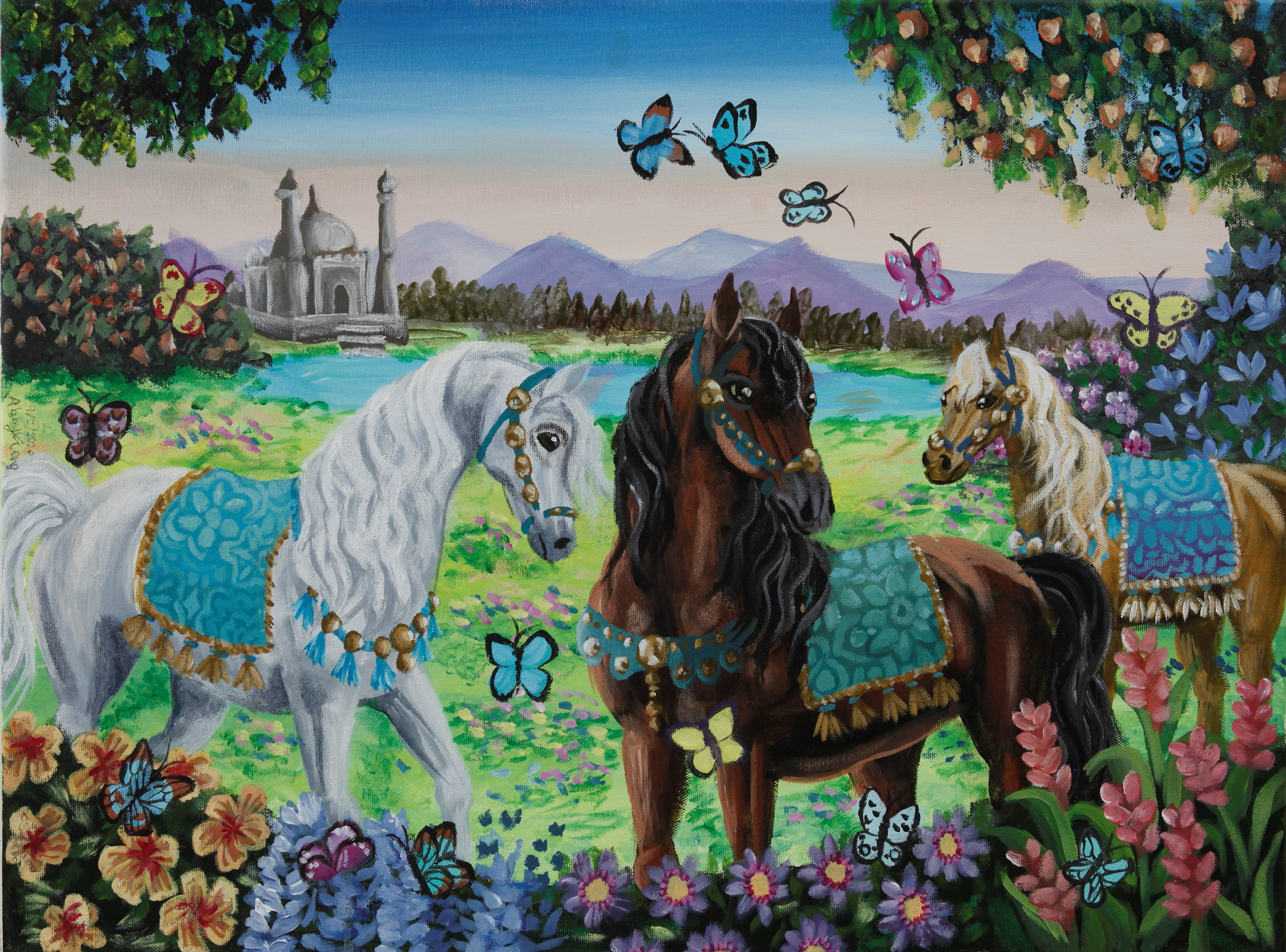 Horses in Spring