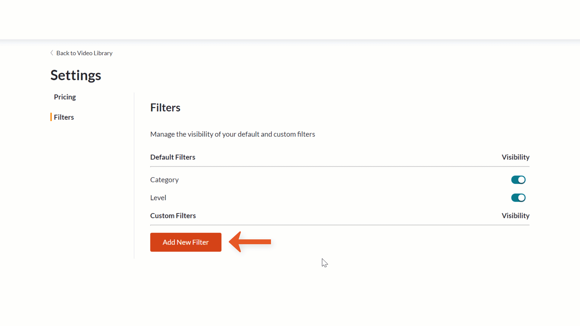 Creating a custom filter