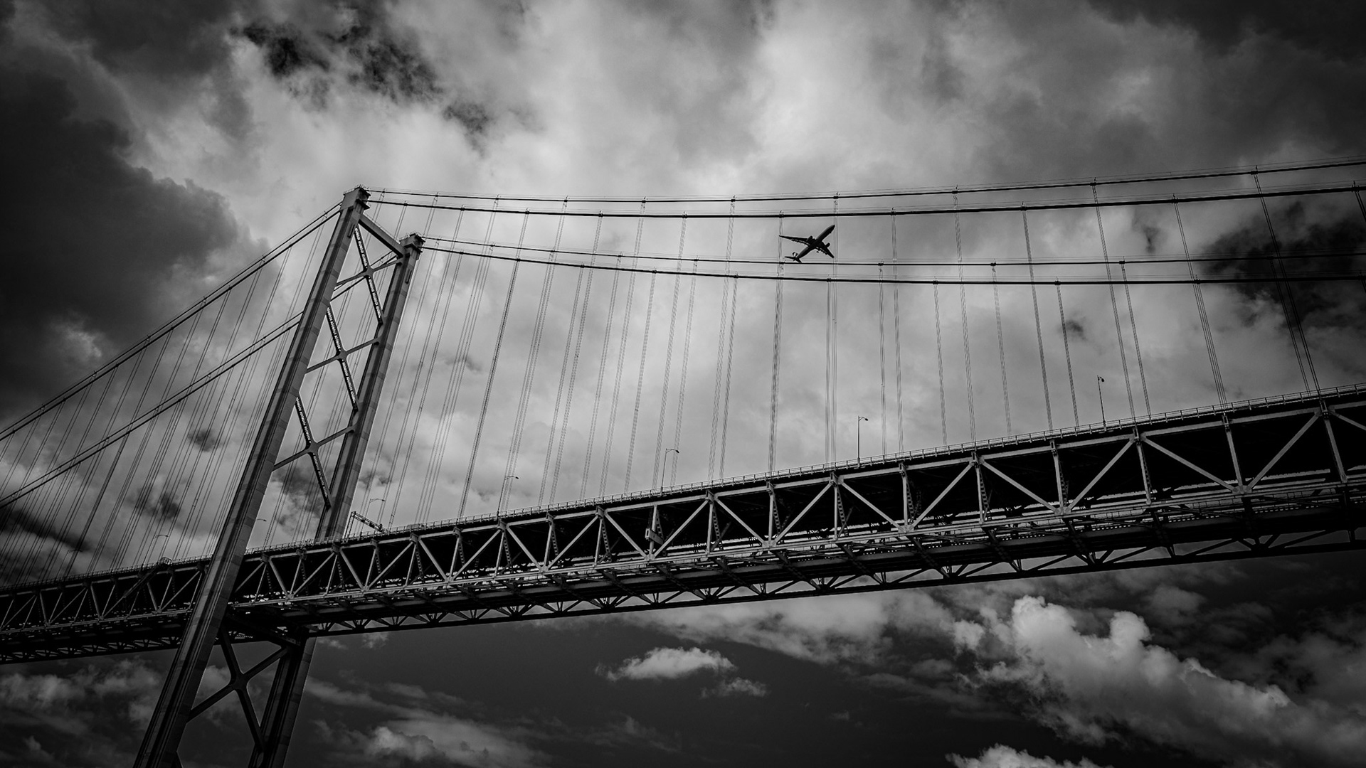 River Cruise on River Tagus, Under Abril Bridge, Lisbon, Portugal