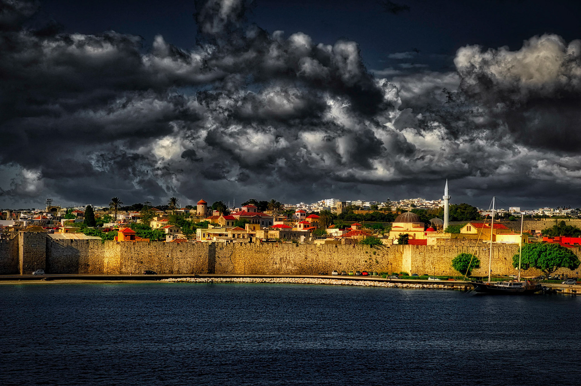 Arriving Rhodes, Greece