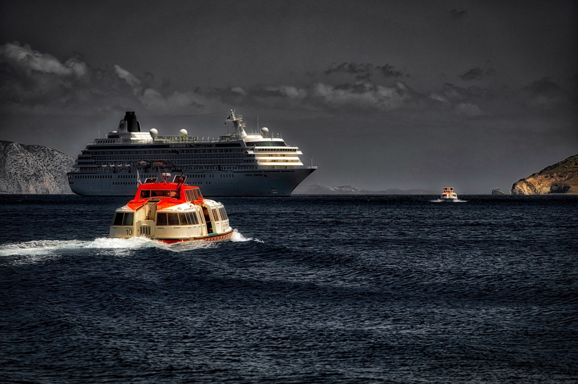 Tender Back to Crystal Symphony, Skala, Patmos, Greece