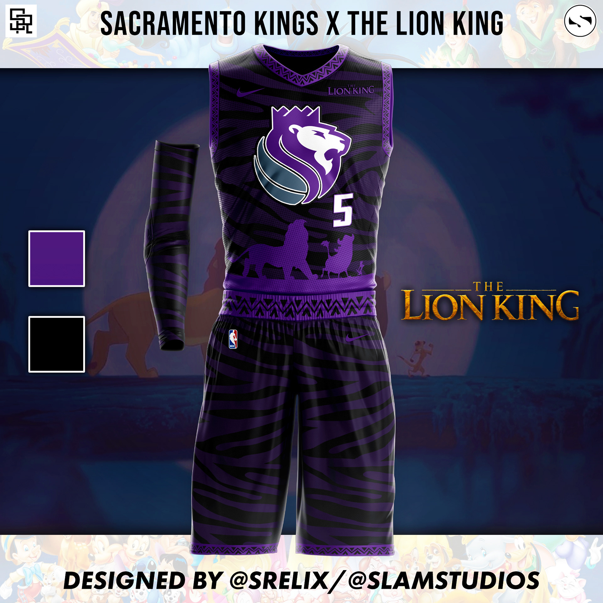 SRELIX Portfolio - NBA x Disney Uniform Concepts