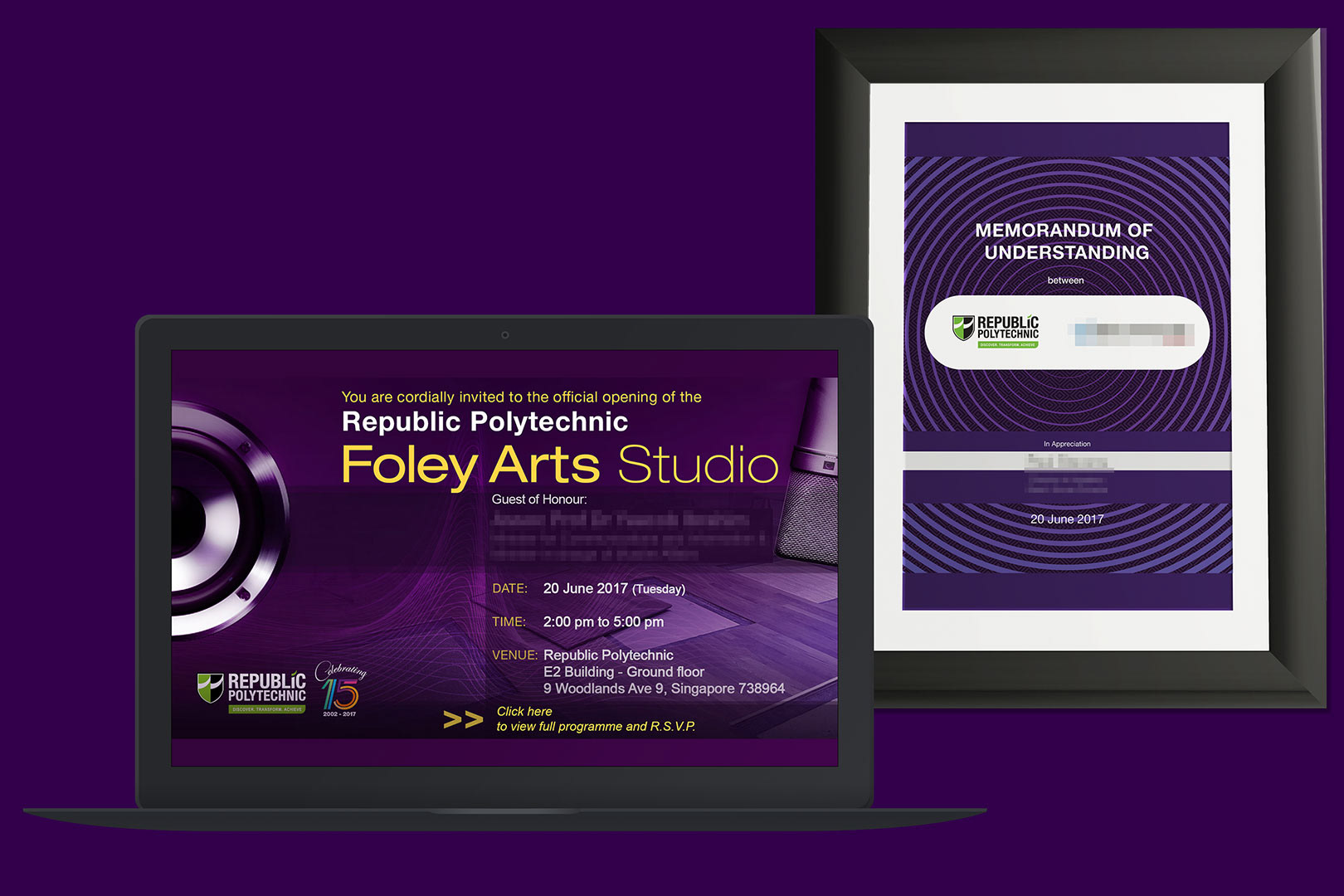 Event collateral print & digital