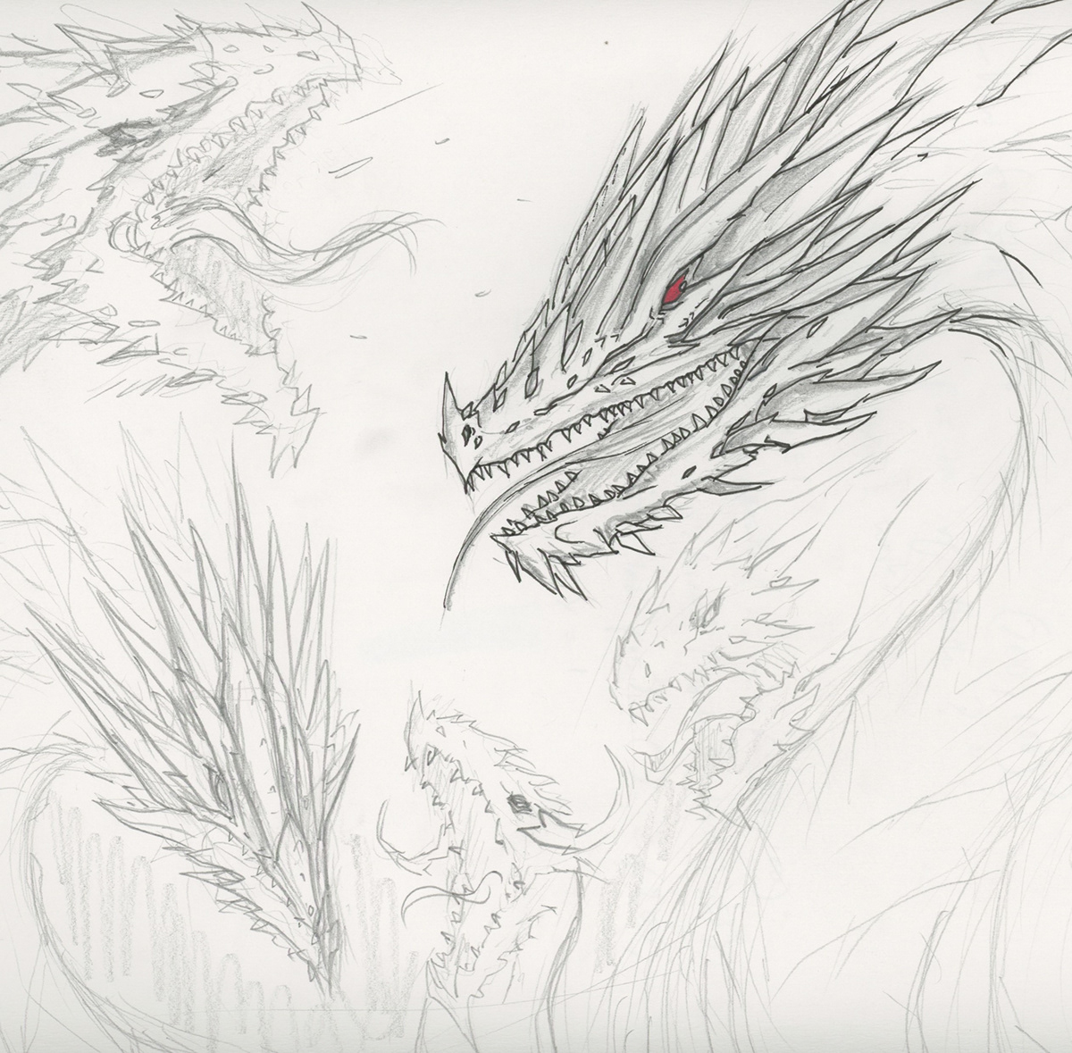 Jorden Prussing Dragon Concept Sketches