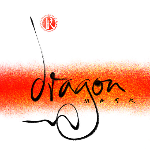 Illustrated Masks Lettering: Chinese Dragon Mask