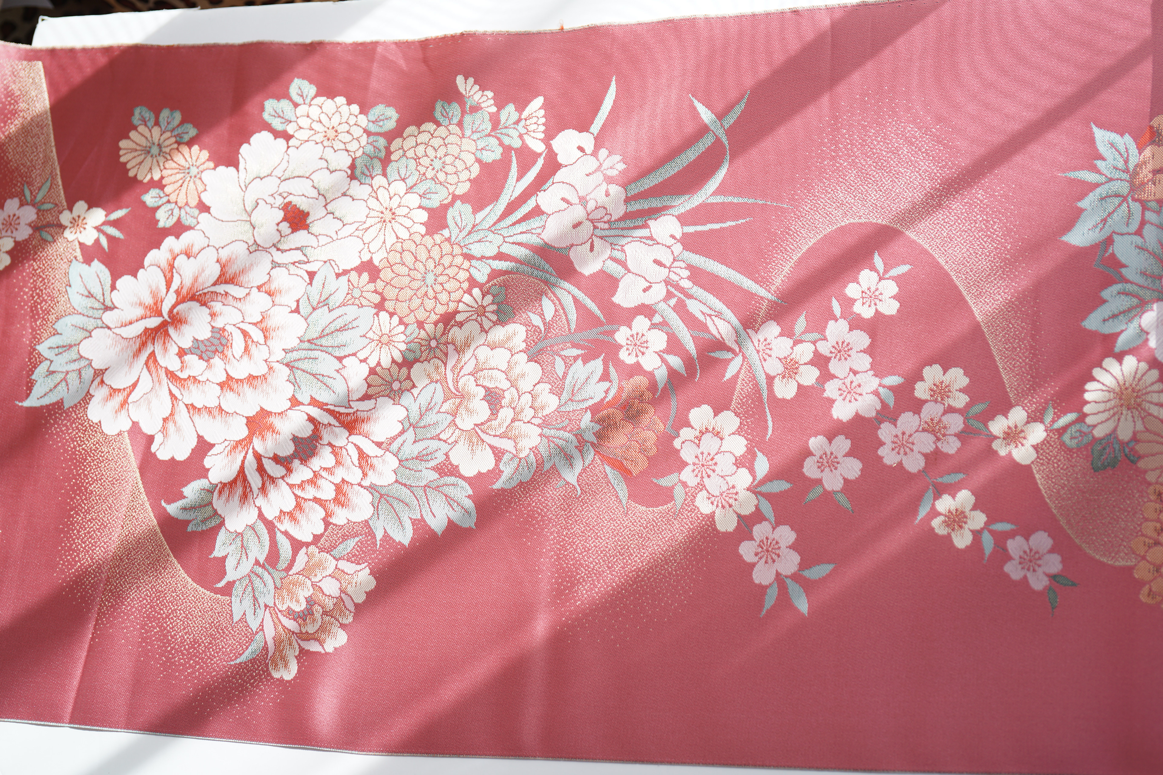UF1 - Unknown Fabric, Cherry Blossoms, Hard and Thick, Beautiful Light Reflection