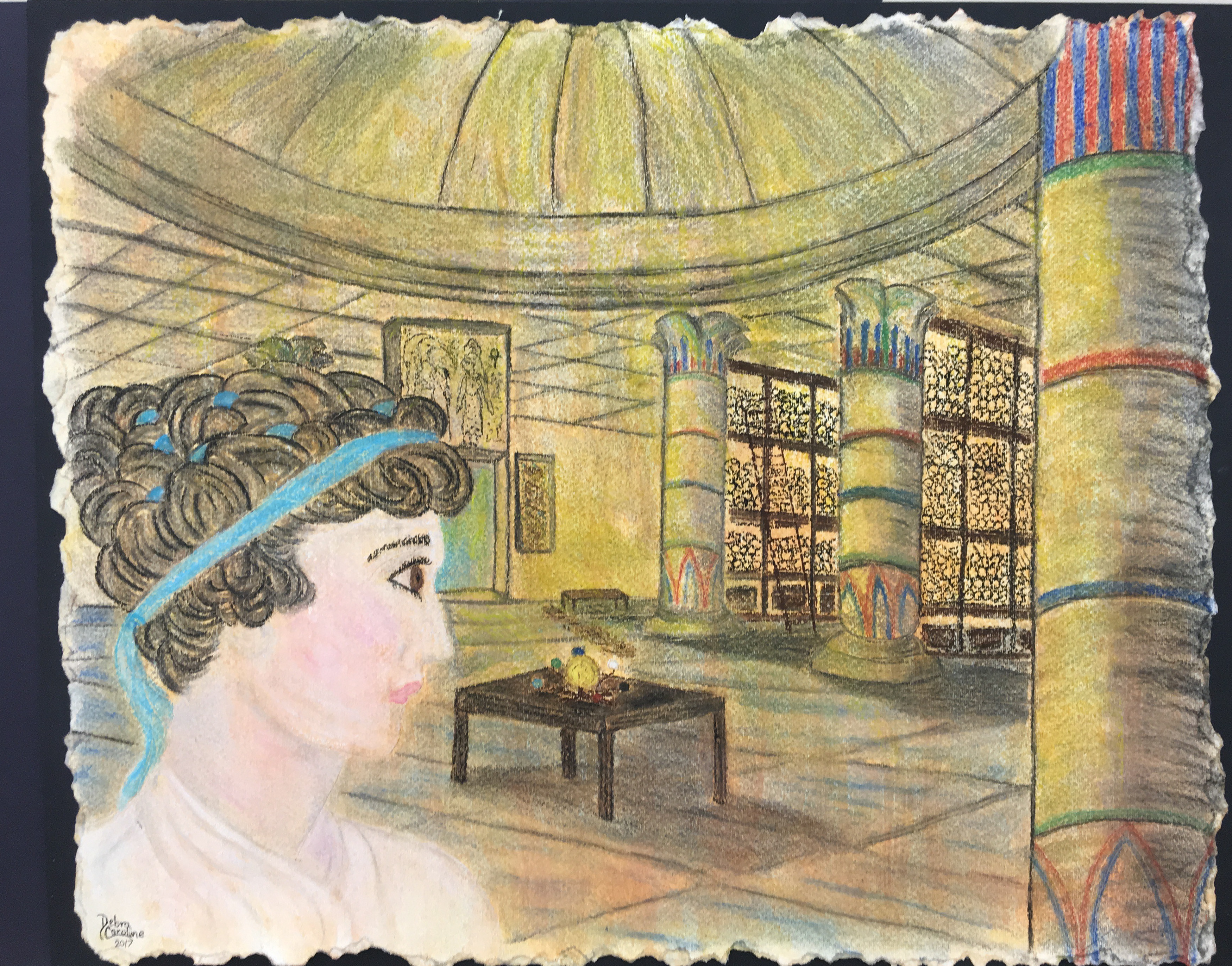 Debra Holloman Portfolio - Library <b>of</b> <b>Alexandria</b> & <b>Hypatia</b>.