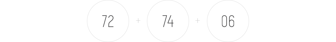 72 + 74 + 06