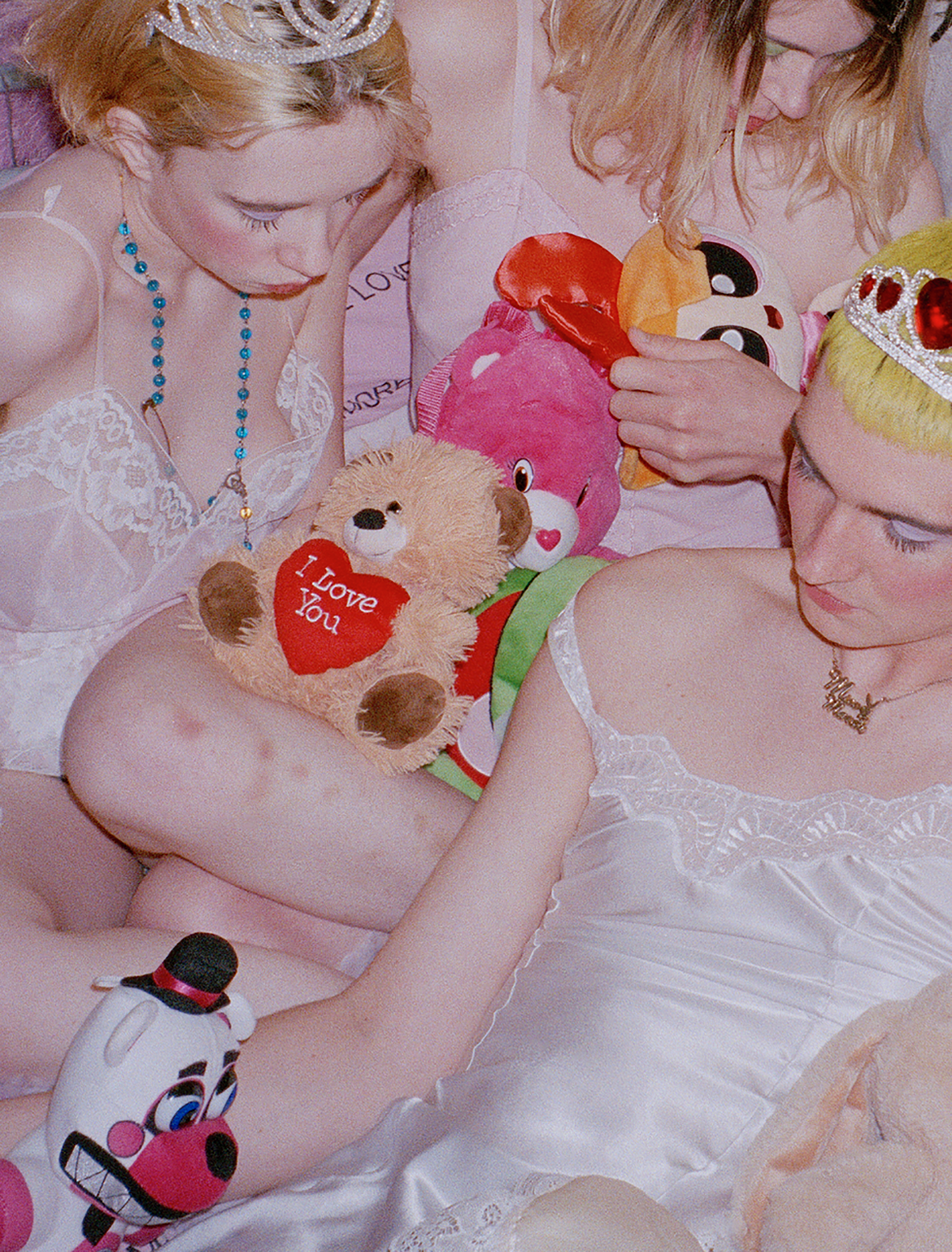 REASONS TO BE BEAUTIFUL Make up by me, styled and directed by Christopher Reid and me, shot by me on Fuji 400 35mm Models all wear vintage slips and a selection of stylists’ own vintage jewellery and costume pieces