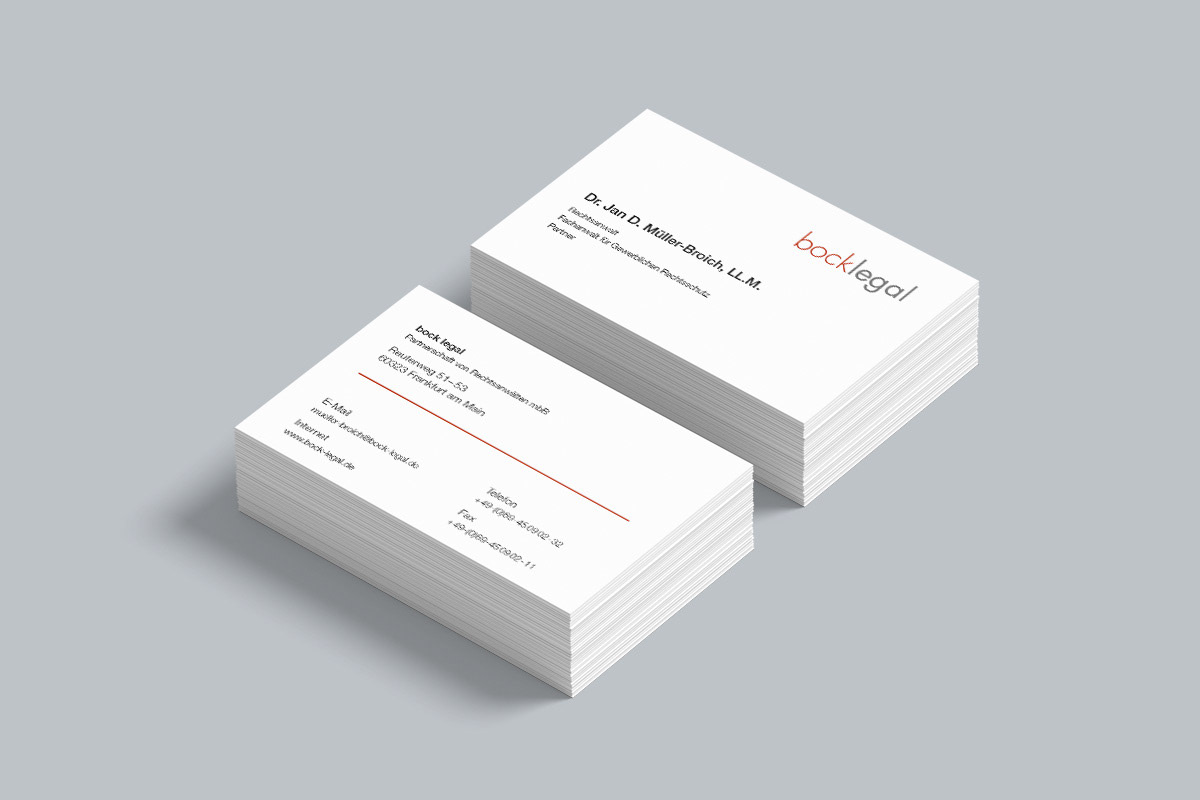 Beispiel für Corporate Design und Kanzleimarketing