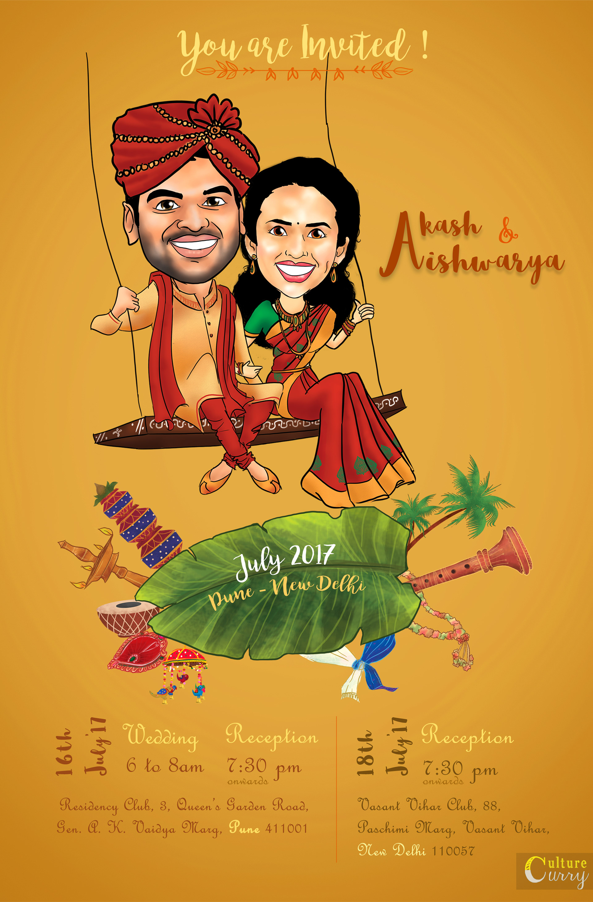 Wedding Caricature Maker Online Free : Please use the invitation card