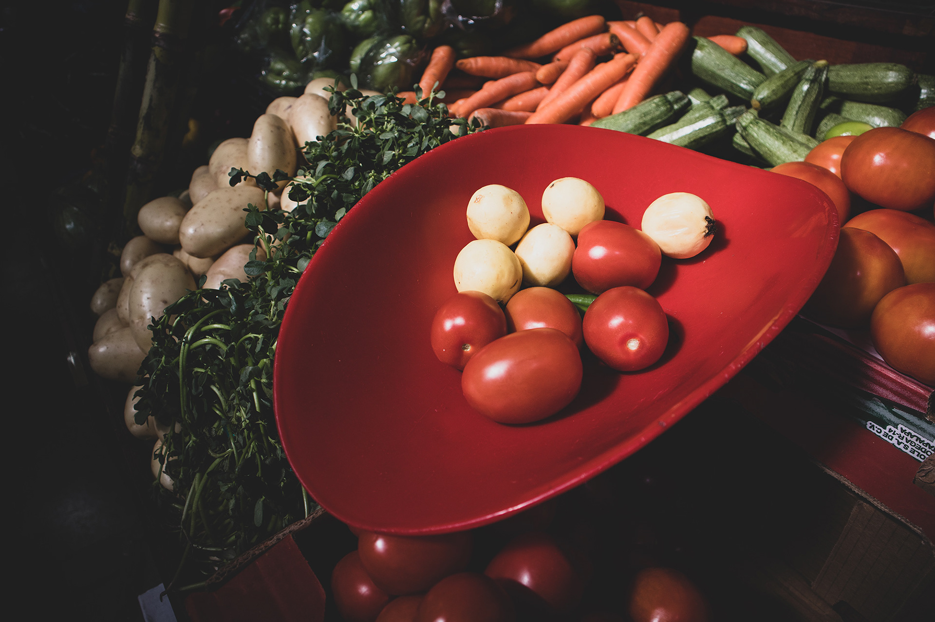 Buying Vegetables at the Market