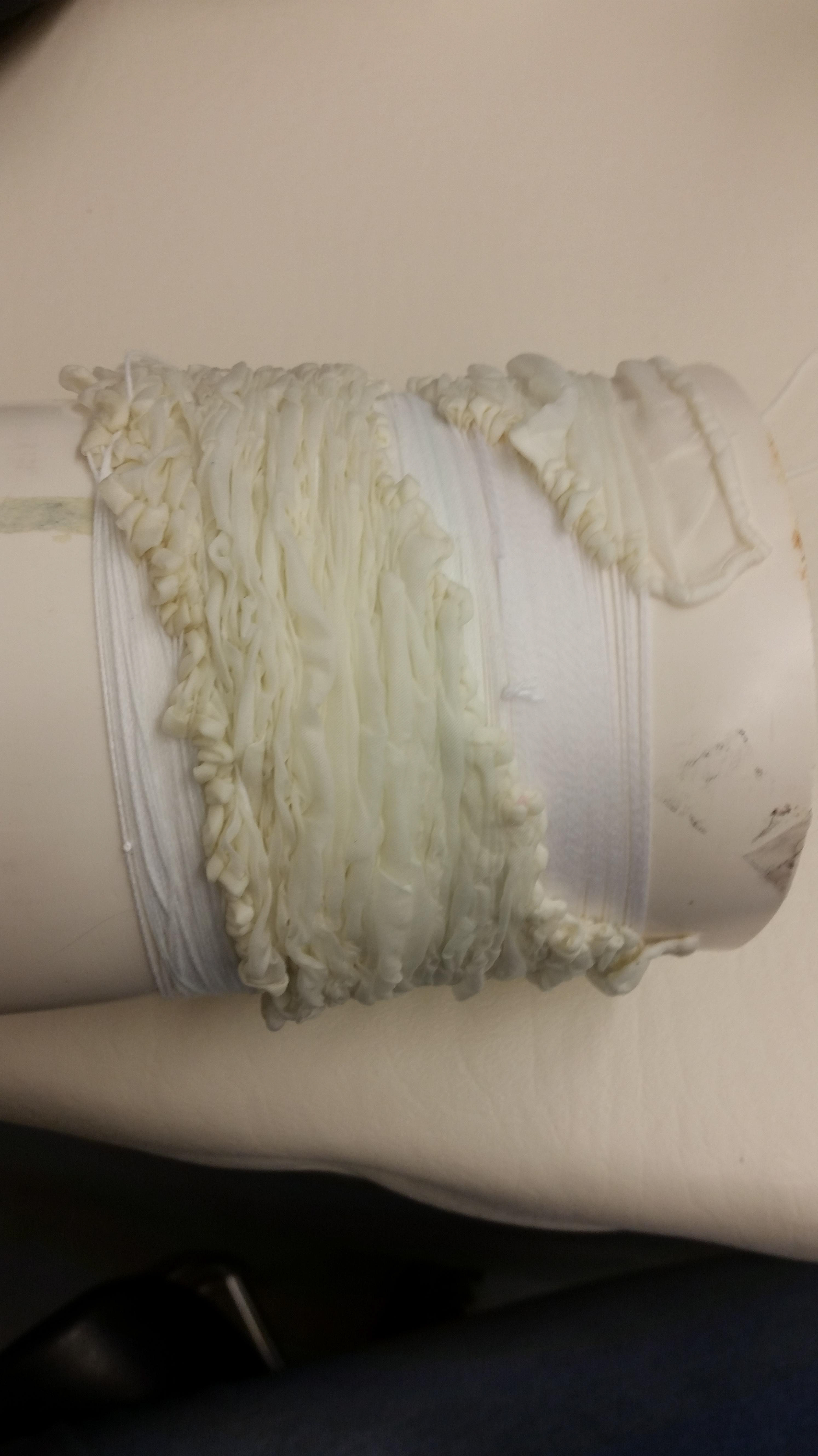 Wrapping around PVC pipe