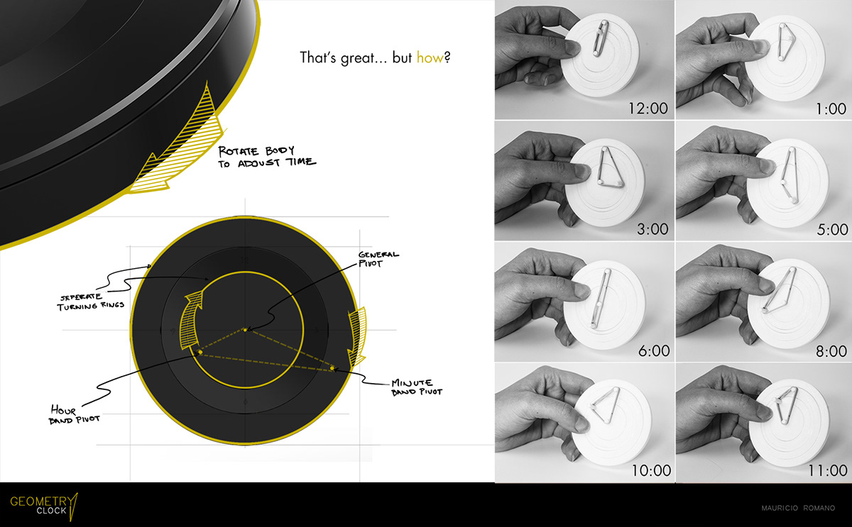 MauRom Geometry Clock