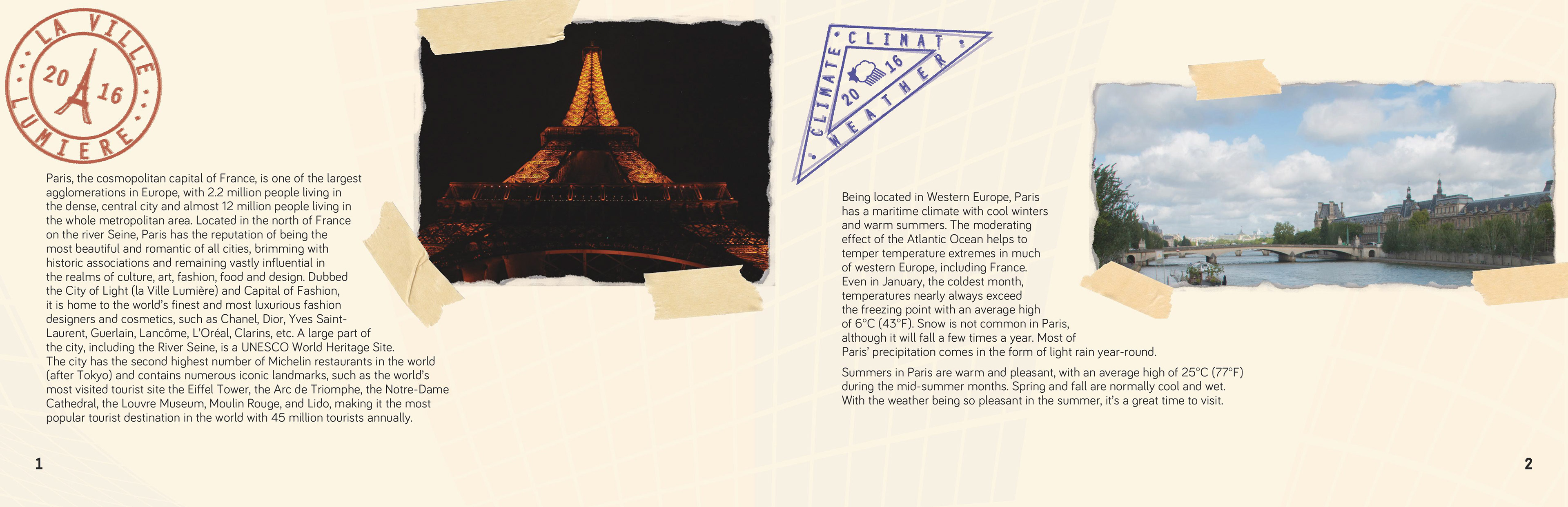 Miranda Mann - Paris Travel Brochure