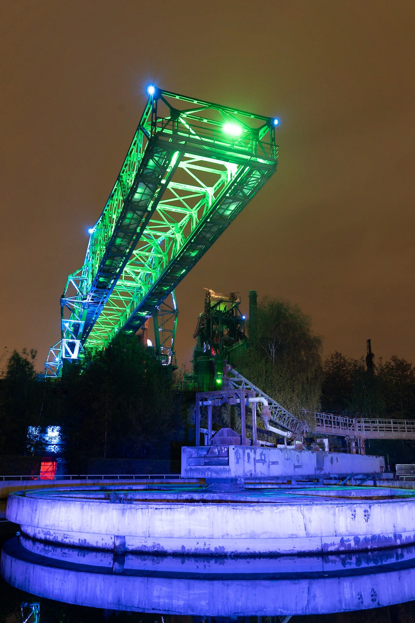 Night Photography in Landschaftspark Duisburg (LaPaDu), Germany