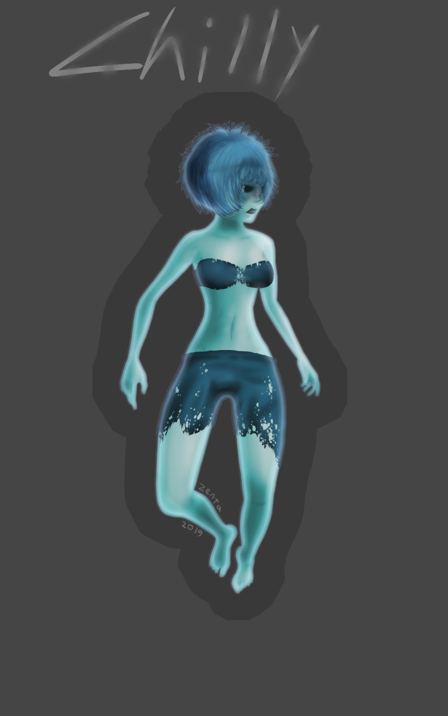 Chilly is a character by @caindraka on twitter, I drew her as practice for lineless art.