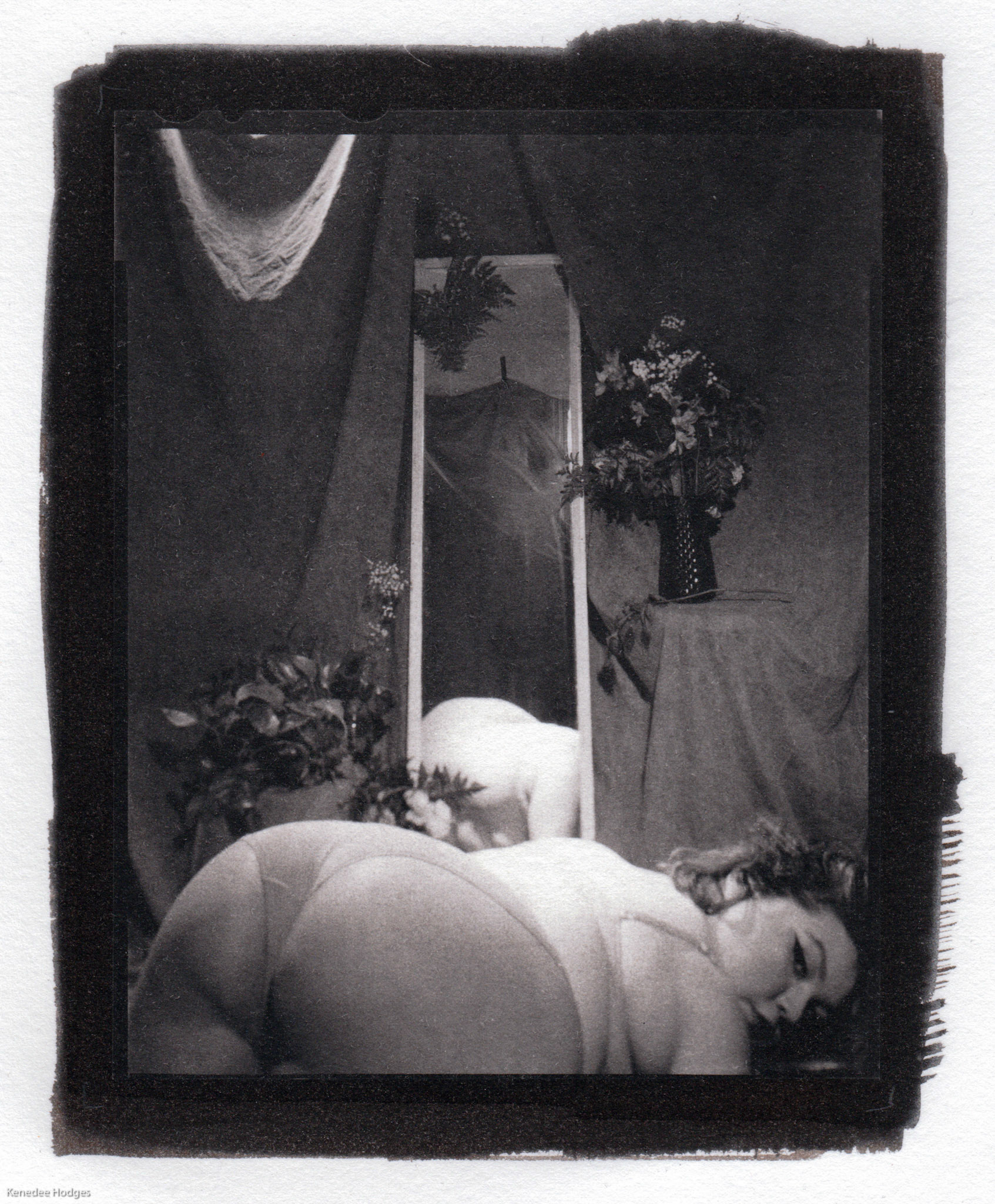 Kenedee A. Hodges / Atlanta, GA -- Double Cheeked Up -- 2020, Palladium Print, Edition-1/1, 6x7” Print/Paper $300 / NA” Framed NA