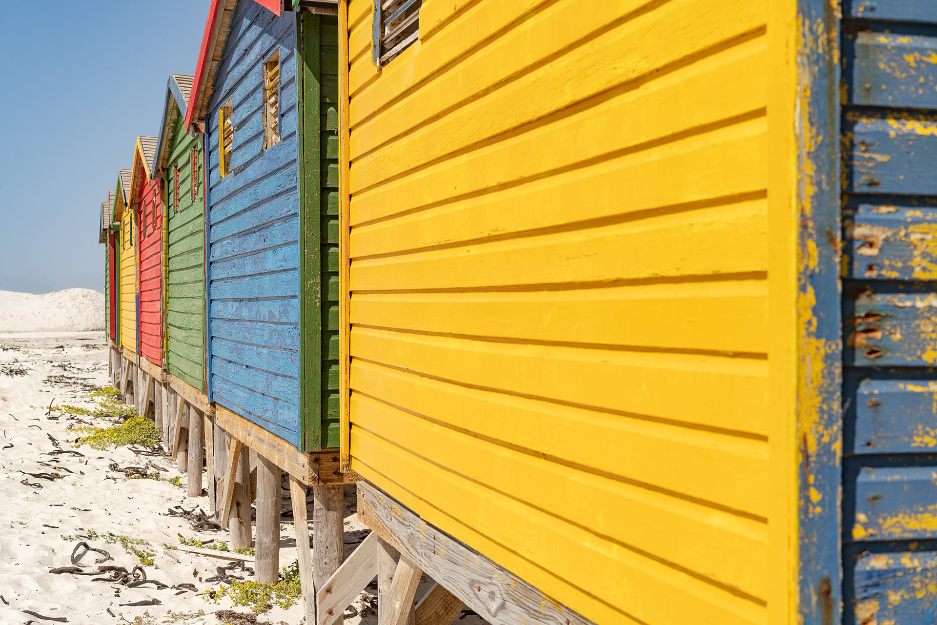 Muizenberg; South Africa; Cape Town; ZA; Surfing; Beach Huts; Tourism; Study Abroad; Sony Alpha; Photos for Sale; Poster