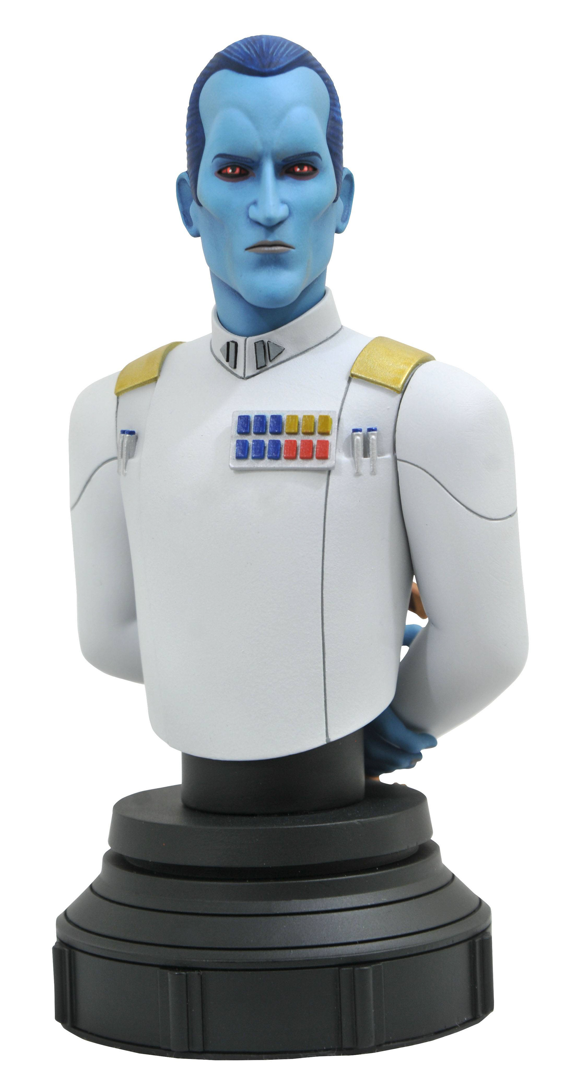 Star Wars Rebels Grand Admiral Thrawn Bust. Designed by Barry Bradfield. Sculpted by Paul Harding.