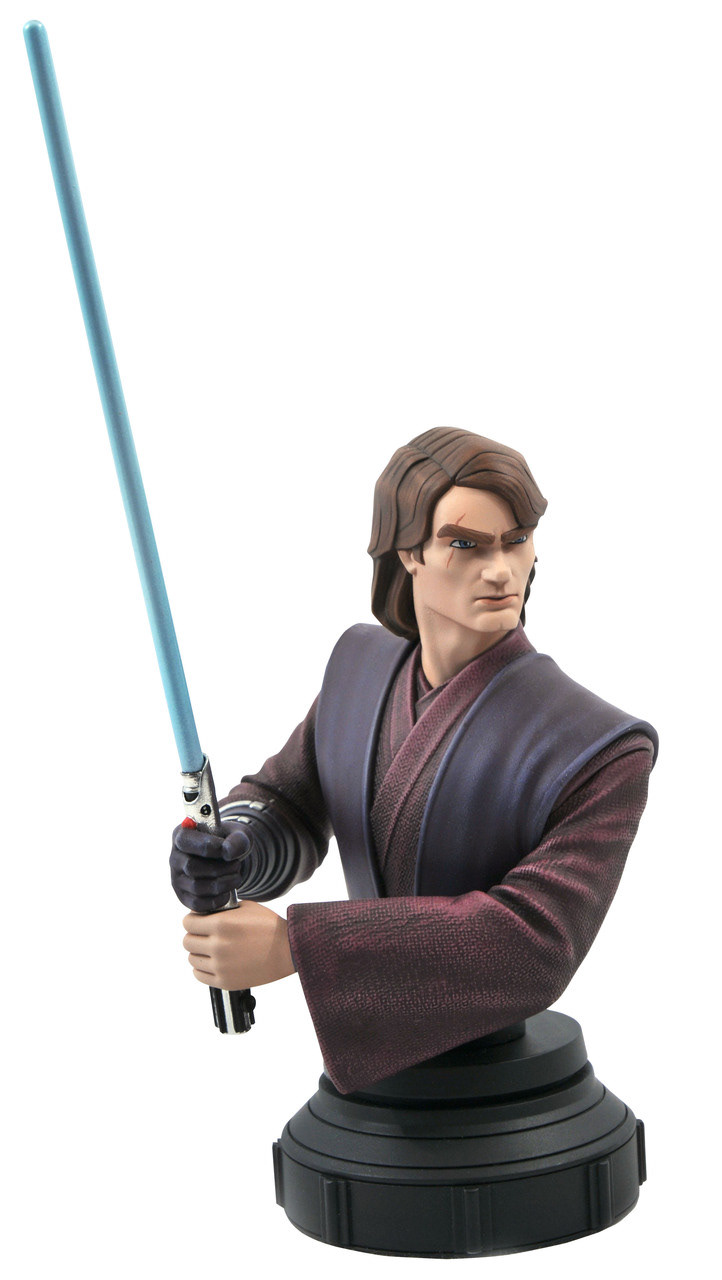 Star Wars The Clone Wars Animated Anakin Skywalker Bust. Designed by Barry Bradfield. Sculpted by Paul Harding.