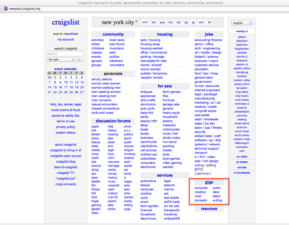 Jennifer Tudda CRAIGSLIST REDESIGN