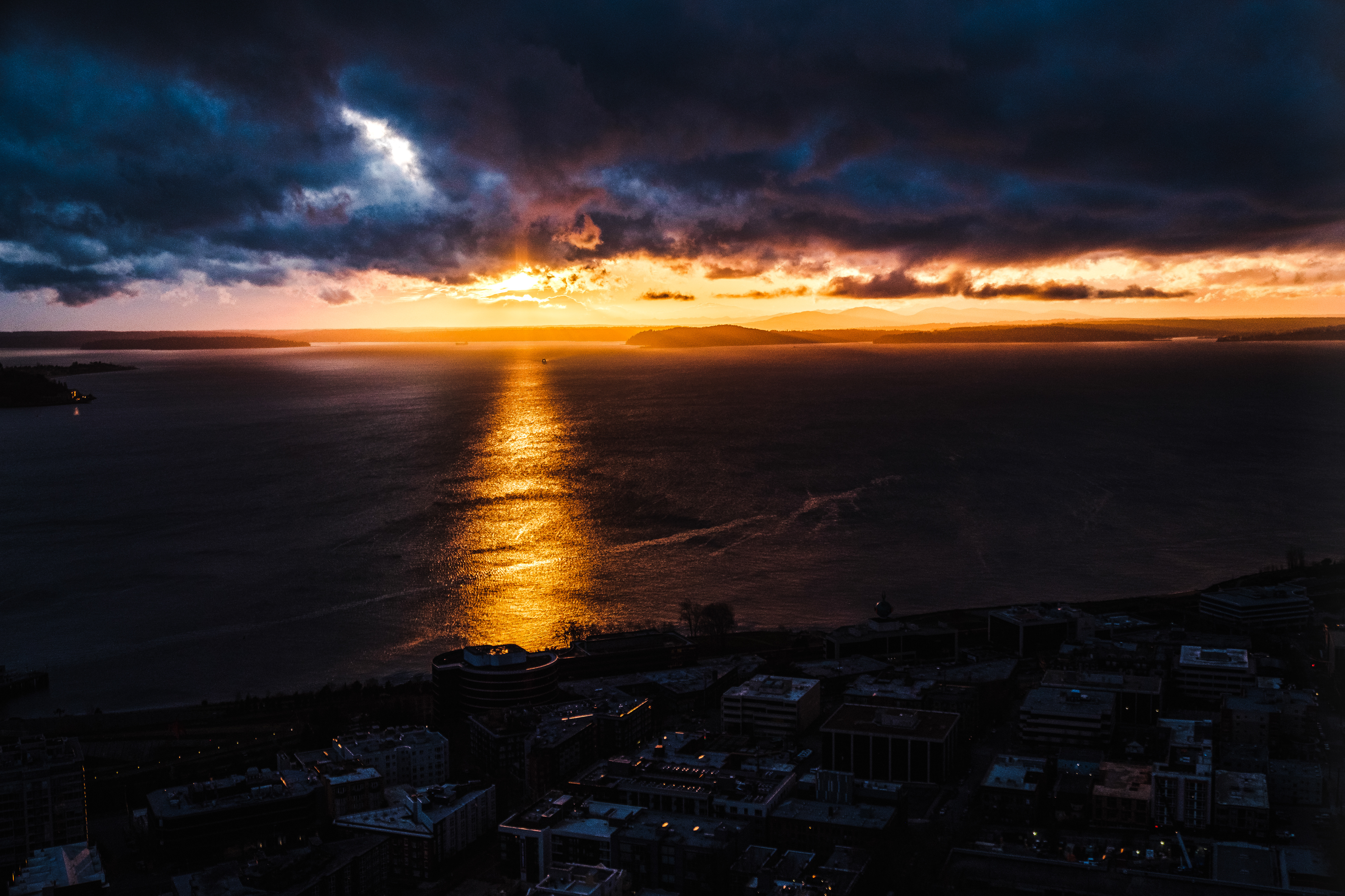Sunset from top of Space Needle