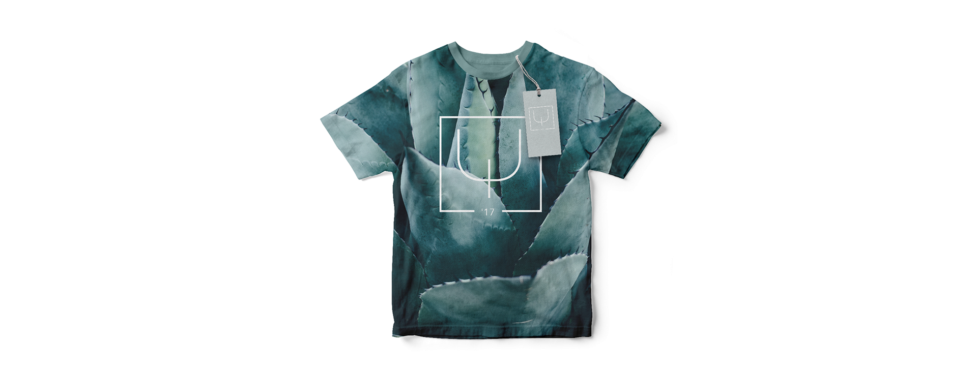 merchandise t-shirt with mesmerising print and logo