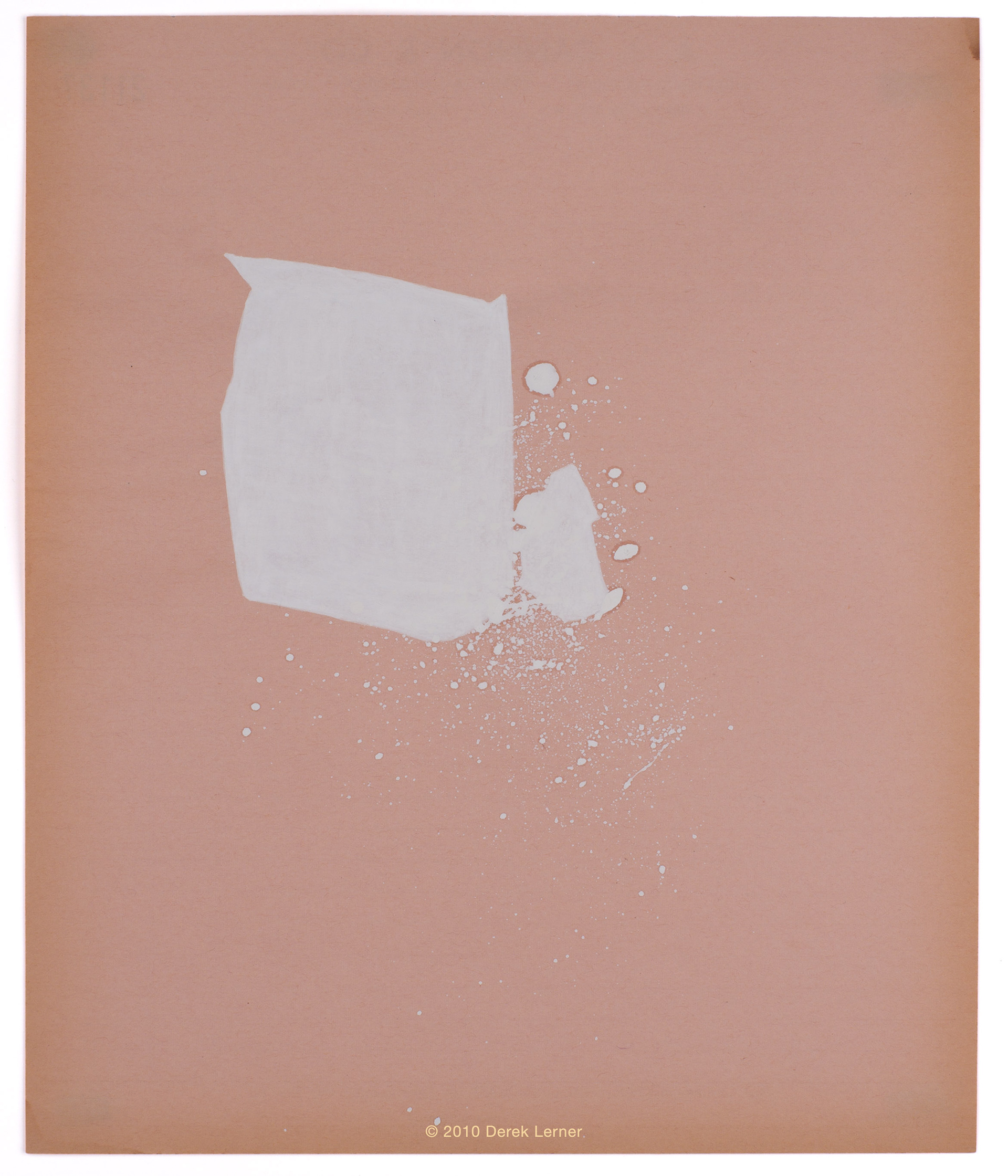 Glacial Retreat 14, 2010 Ink on paper 10" x 8.375" (25.4 x 21.2725 cm) © 2010 Derek Lerner