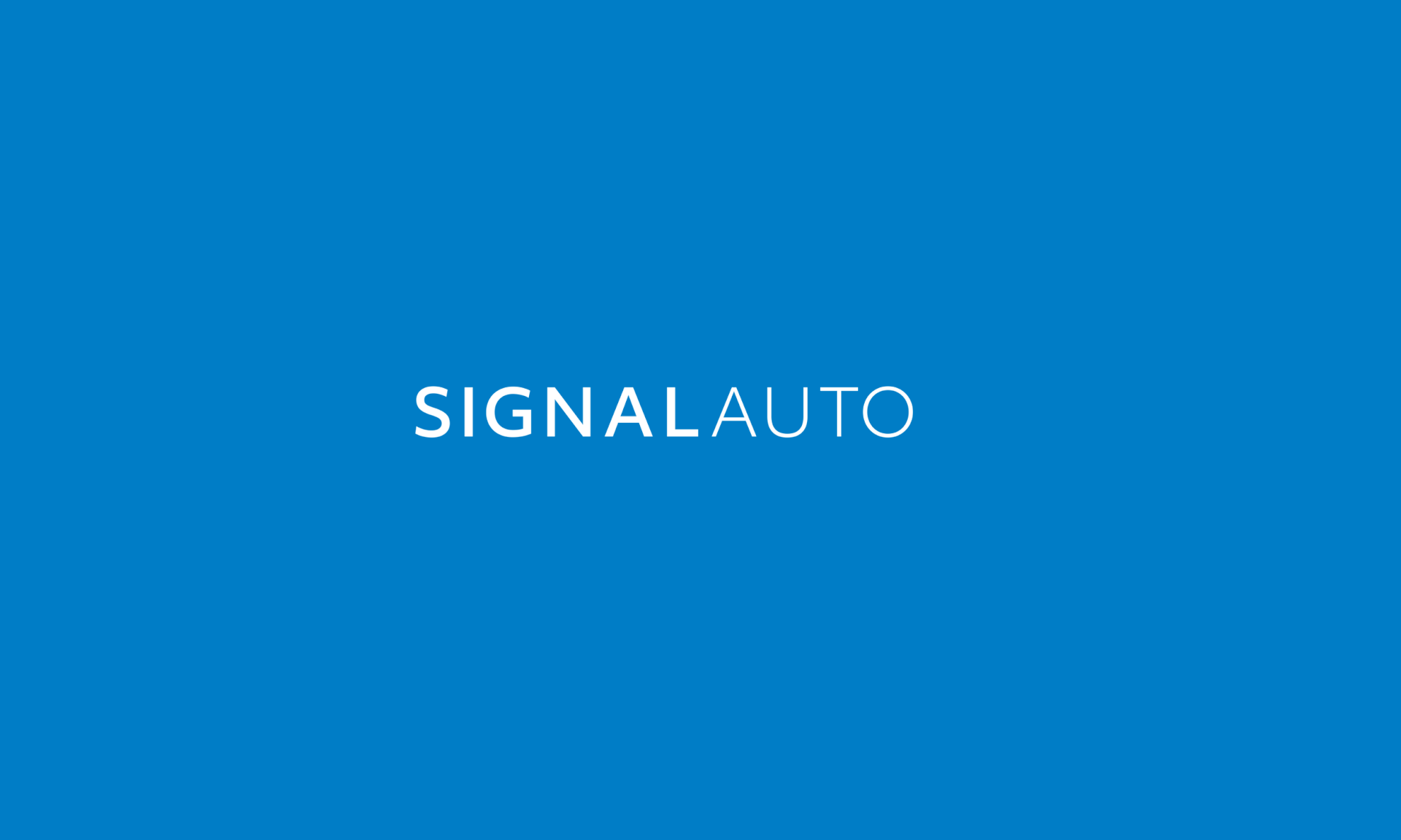Signal Auto Logo Identity