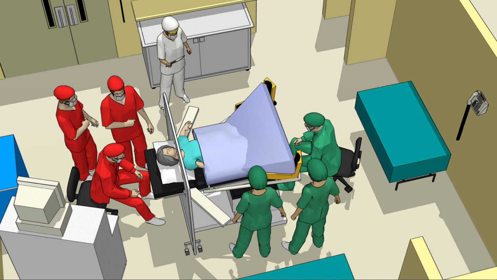 3D Illustration for medical malpractice trial