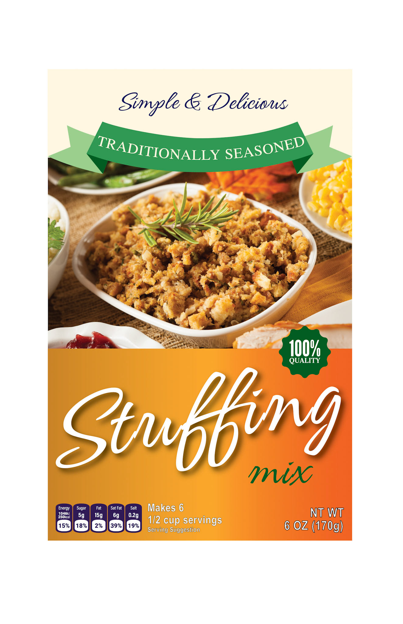 Stuffing Mix Box Design for Props
