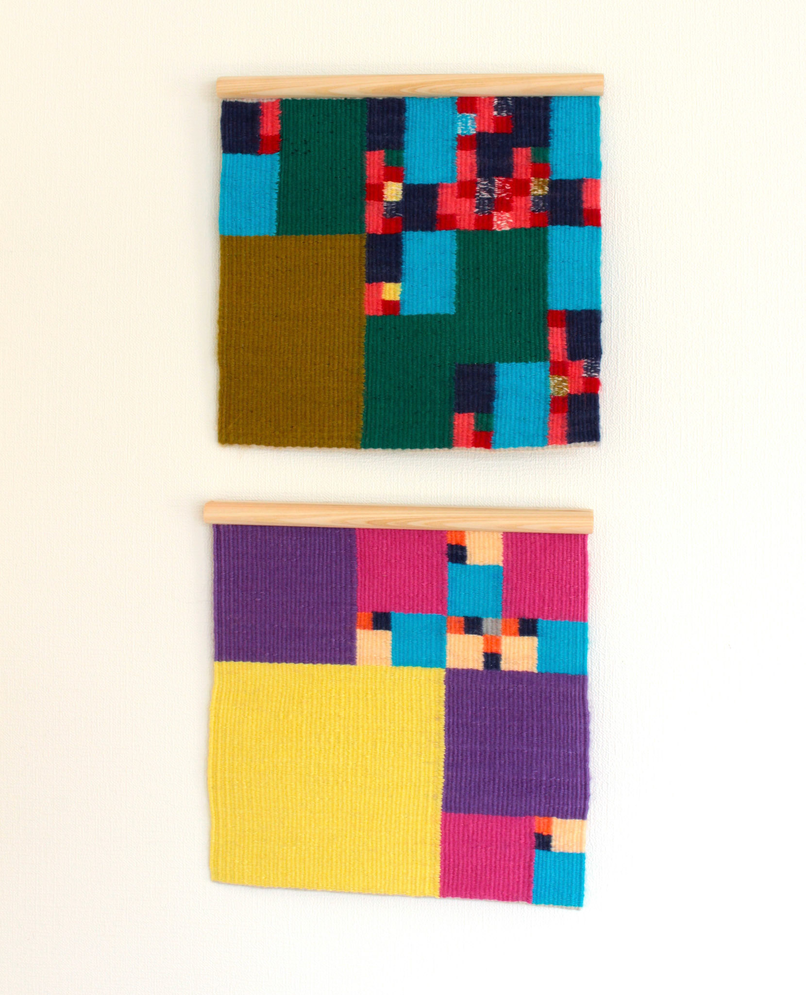 “Fibonacci" H.F Väv 2019 <Tapestry“Fibonacci">タペストリー material: Linen/Wool size: ×cm design, fabrication: Hanako Fujino / H.F Väv