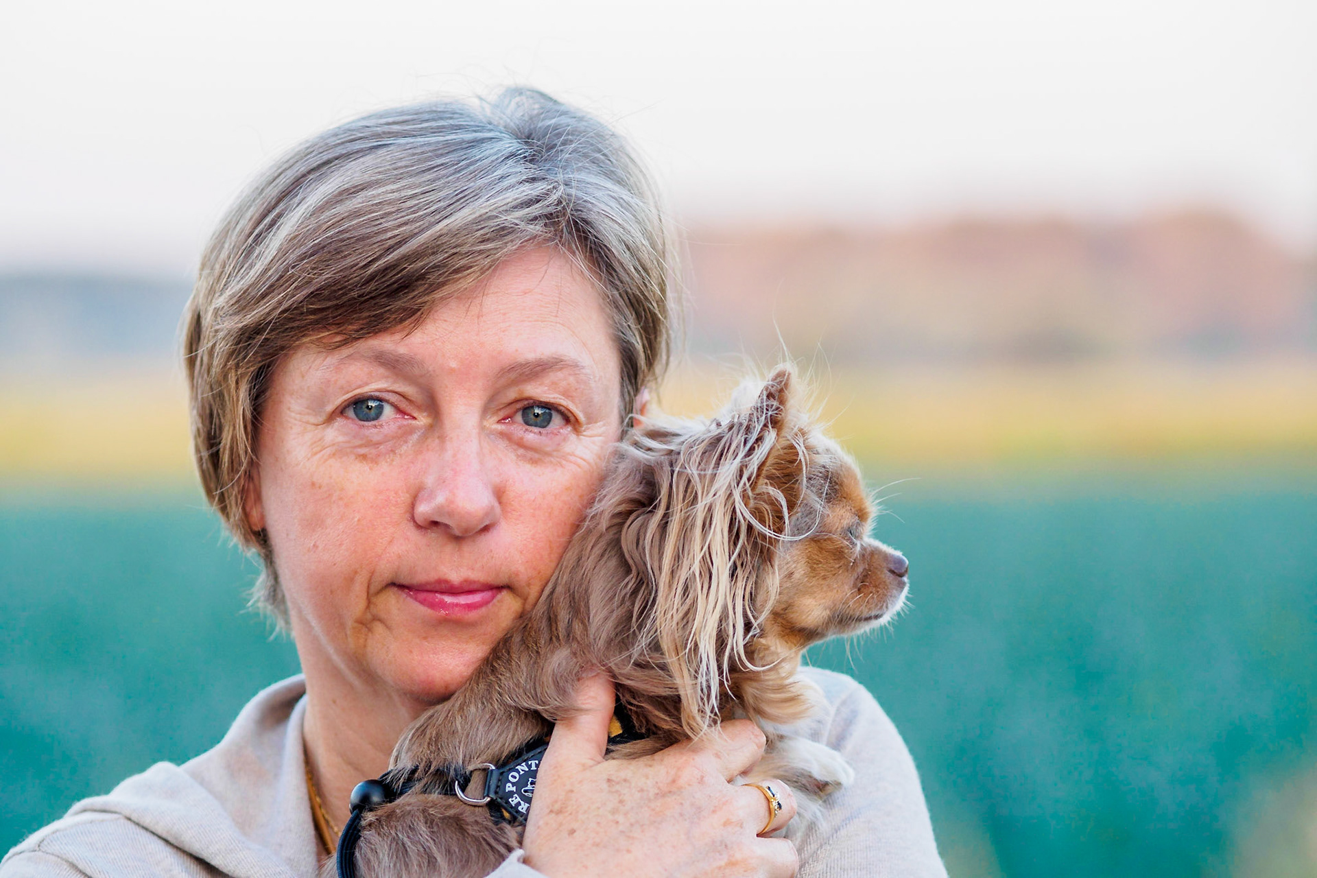 Friendly Lady with Chihuahua I