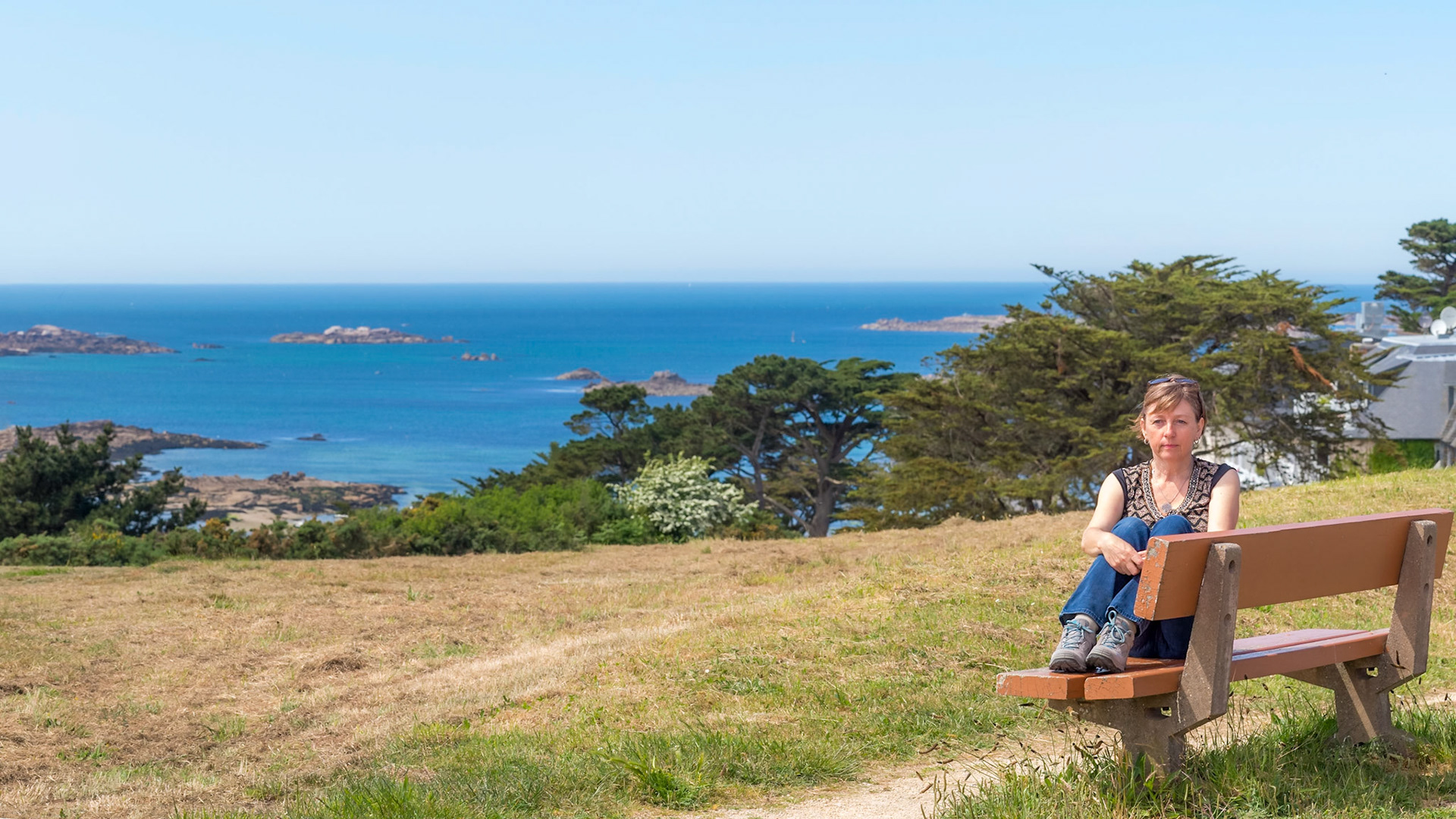 My wife and muse in her beloved environment, nature, the sea...