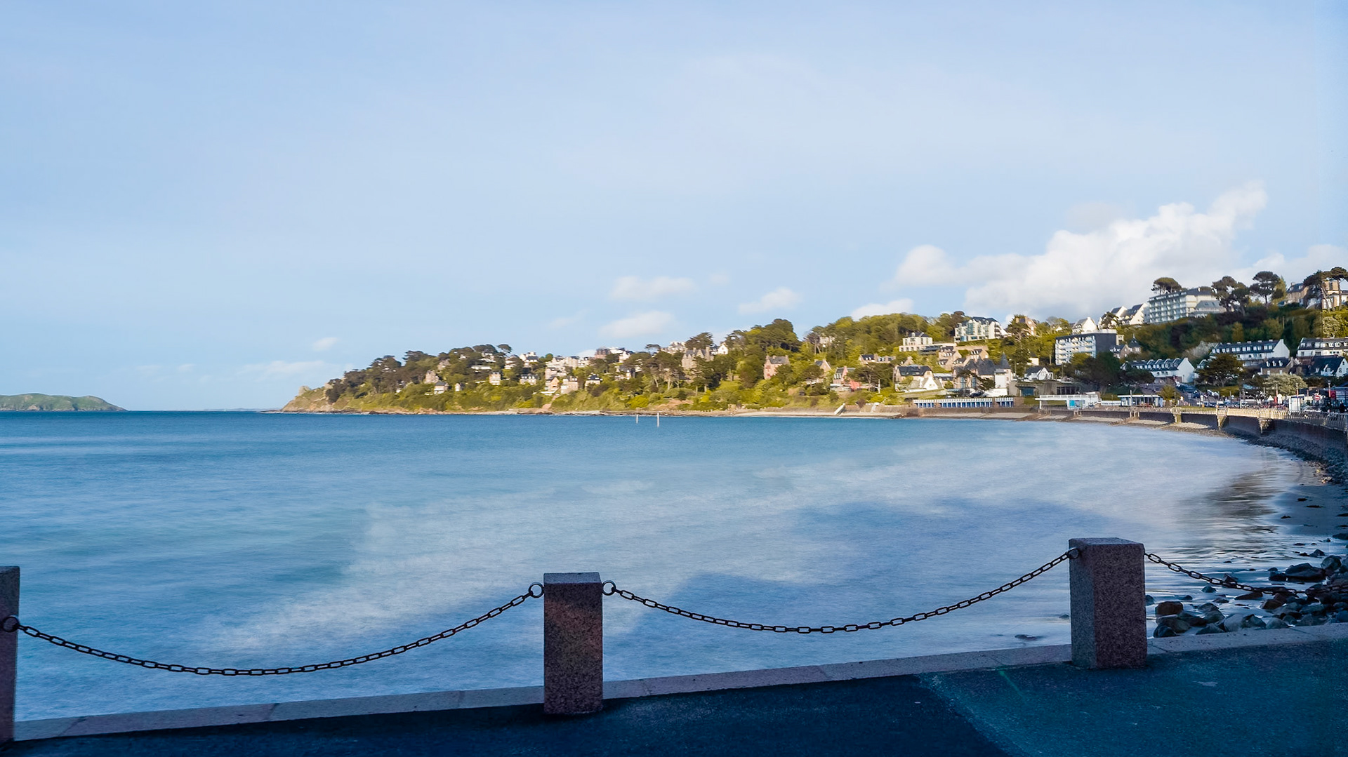 Long exposure on the bay of Peros-Guirec, Bretagne.