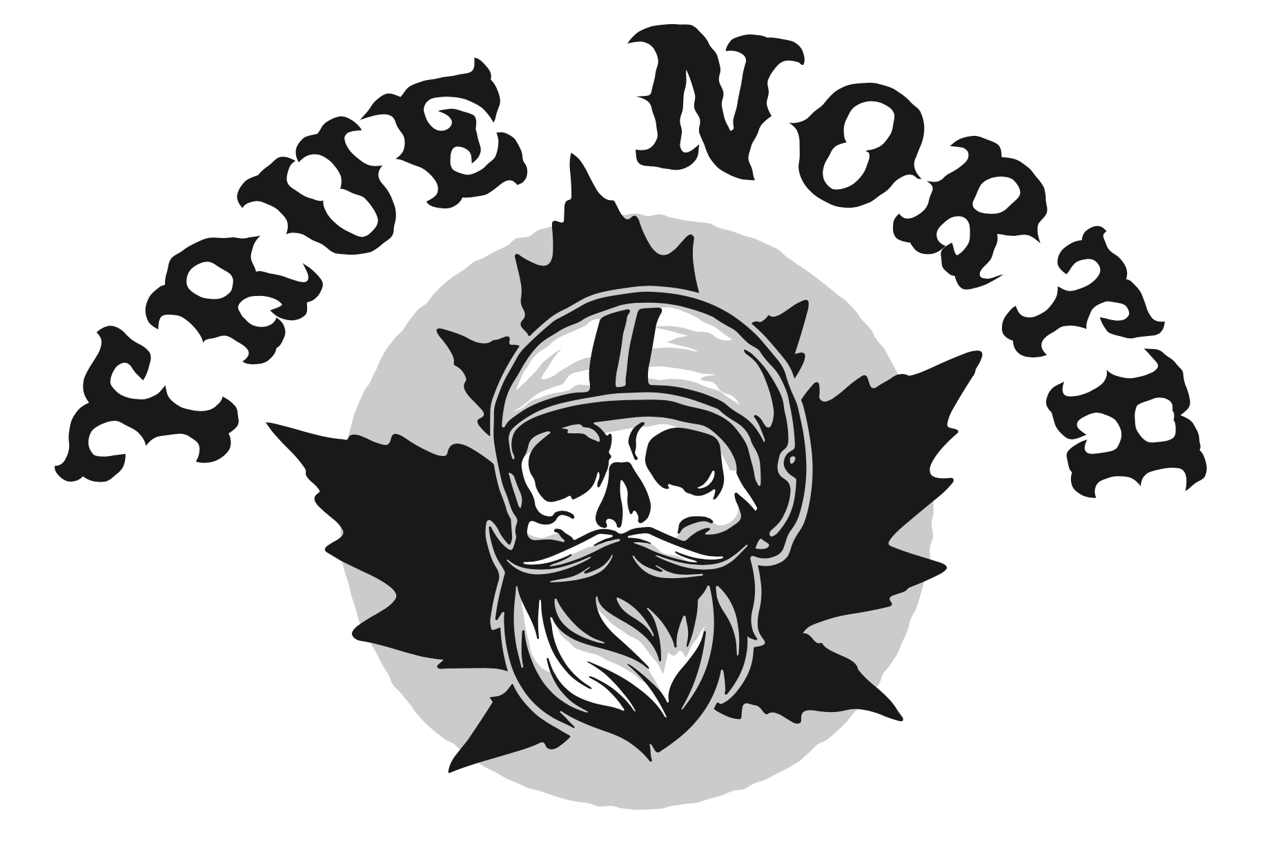 Designed motorcycle club-like graphic for first-time biker missing his Canadian home.